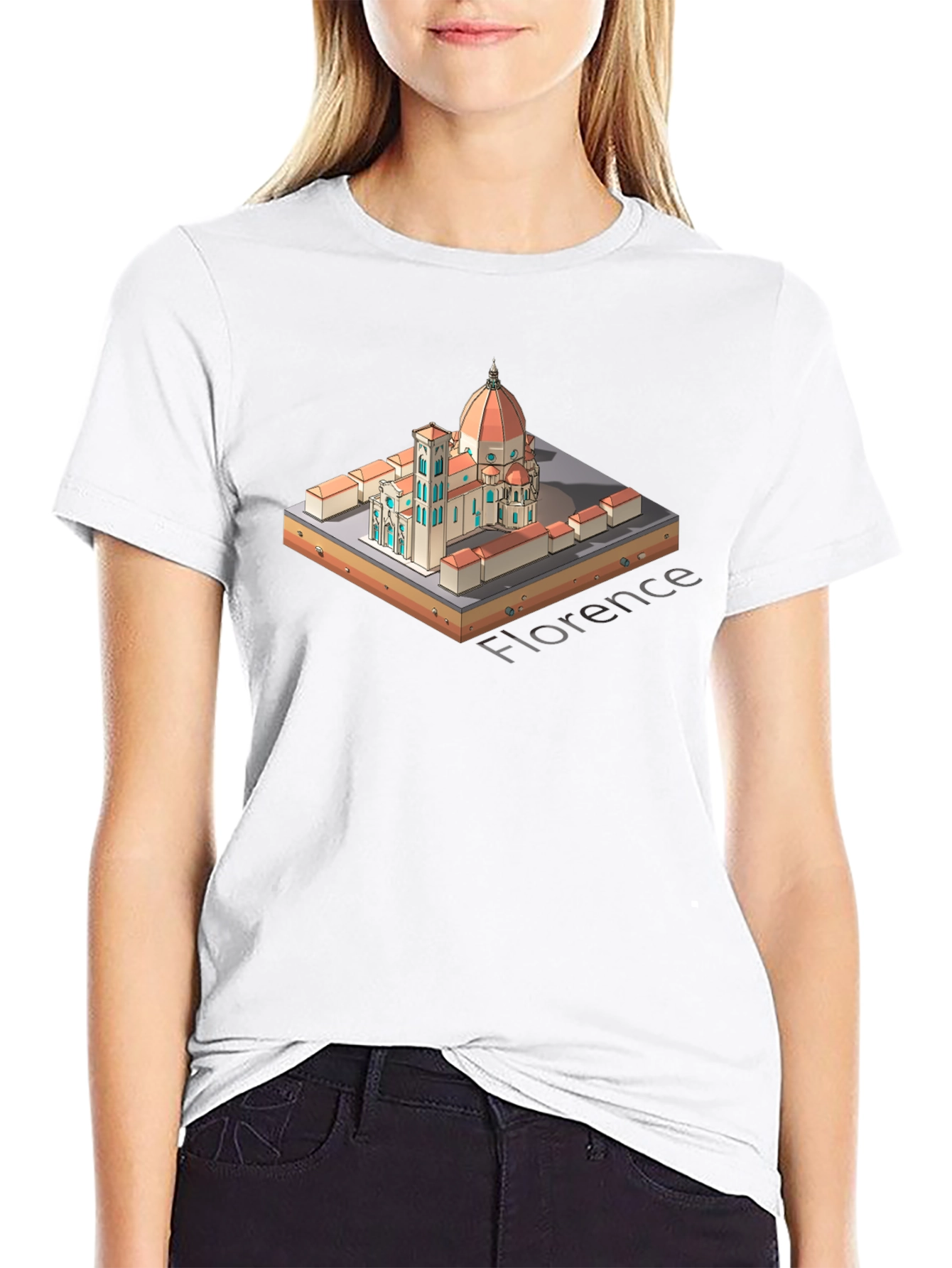 Florence Italy T-Shirt - Black Graphic Tee