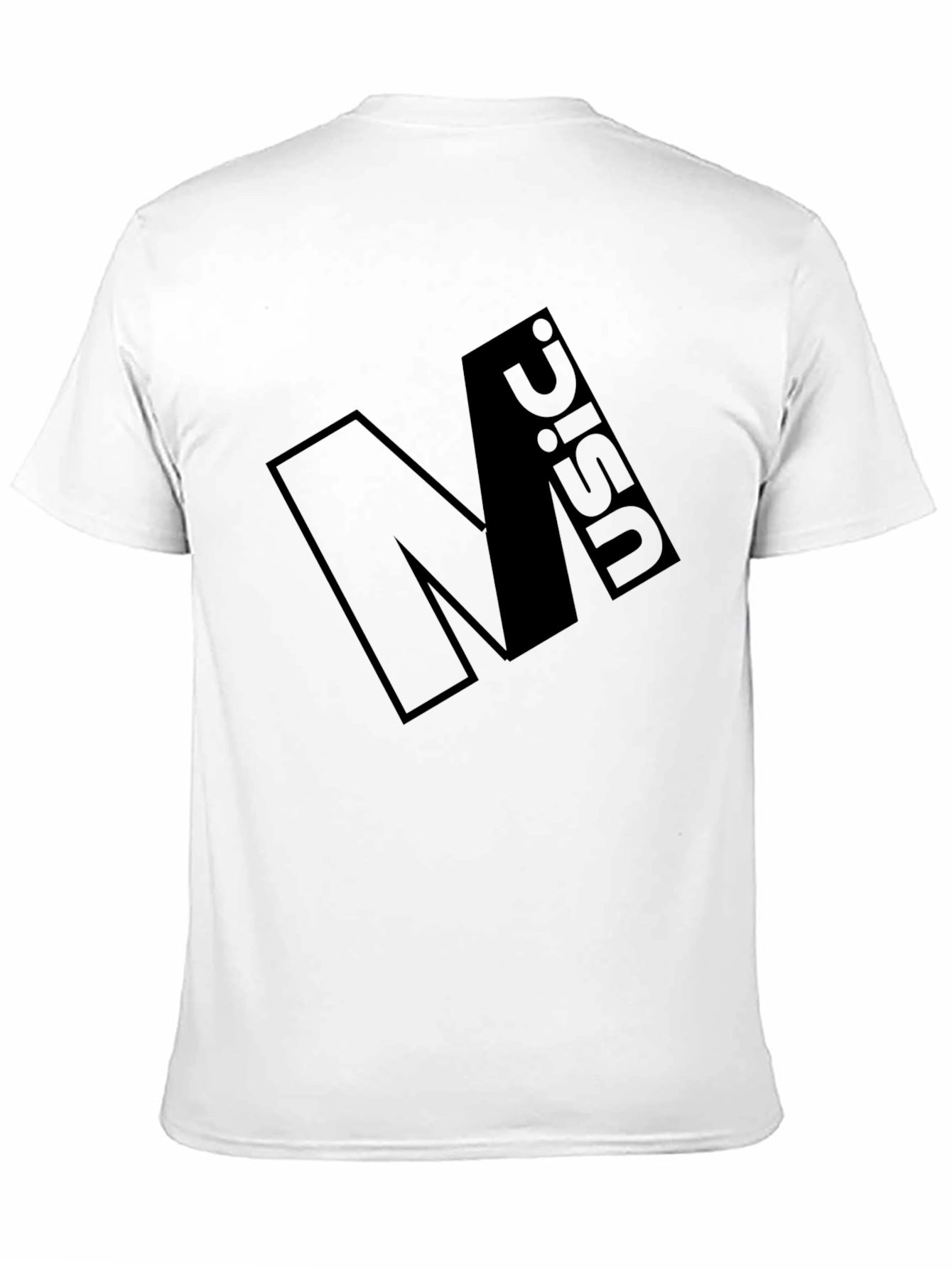 Minimalist Black Graphic Tee - Music Design