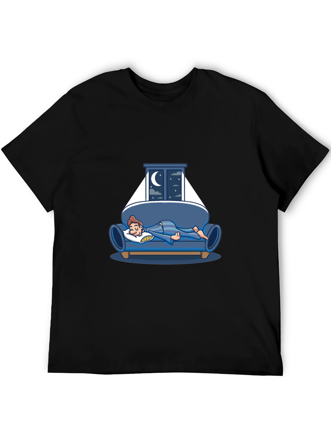 Sleepy Night T-Shirt - Relaxed Fit Cotton Tee