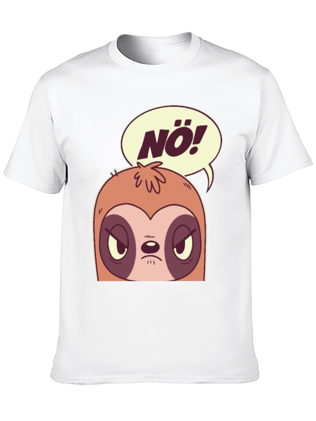 Nö Sloth Graphic Tee - Funny Novelty T-Shirt