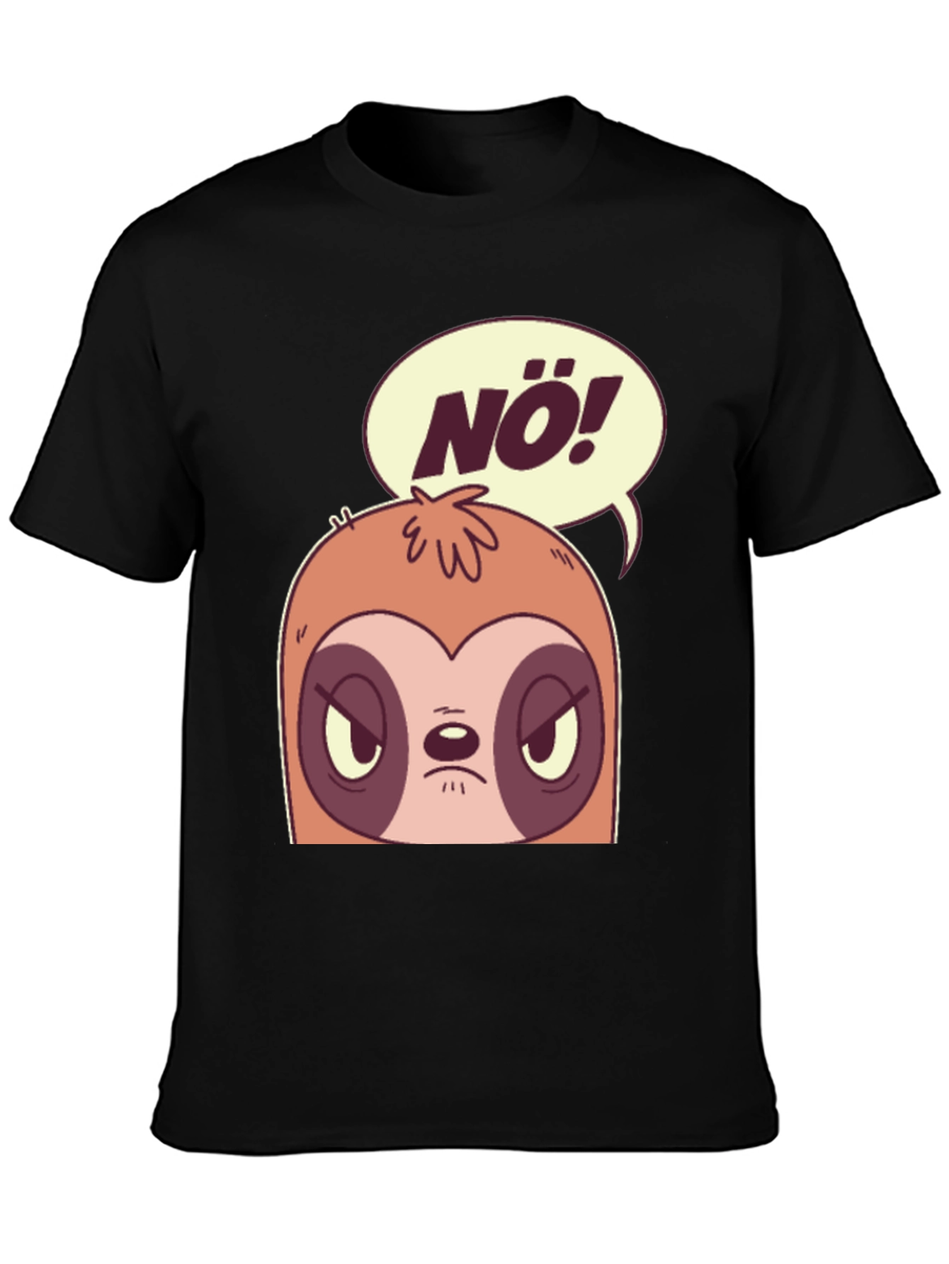Nö Sloth Graphic Tee - Funny Novelty T-Shirt