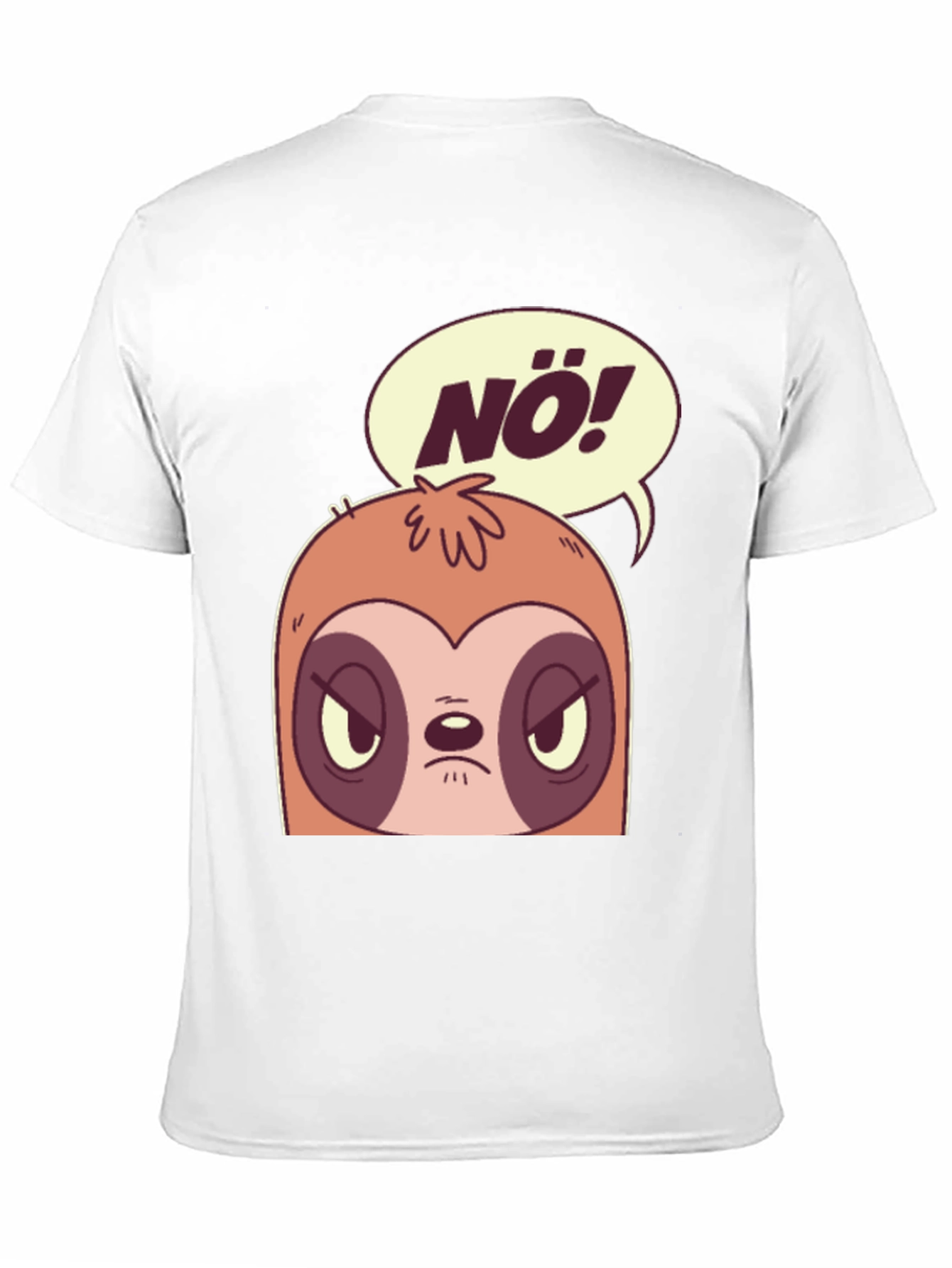 Nö Sloth Graphic Tee - Funny Novelty T-Shirt