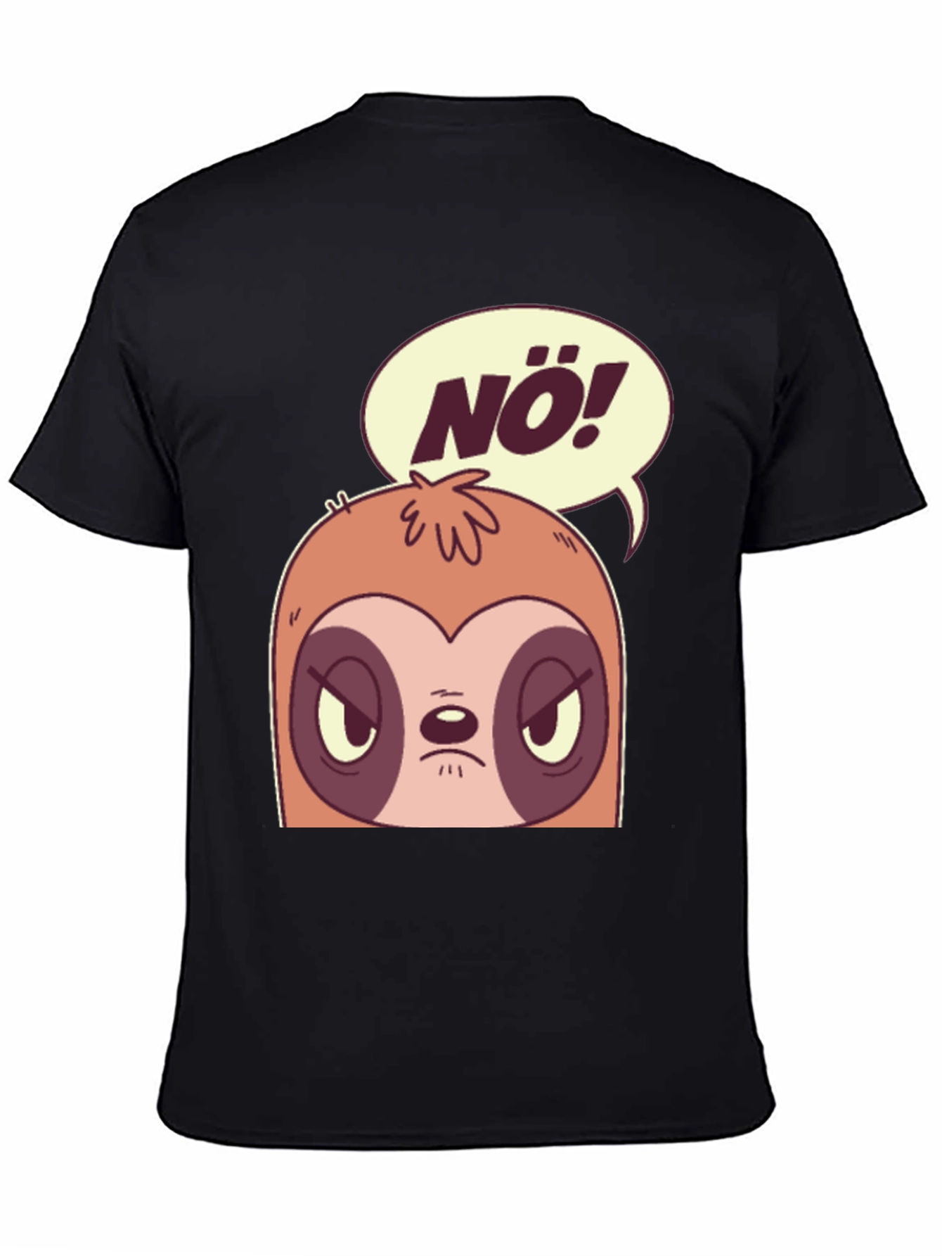 Nö Sloth Graphic Tee - Funny Novelty T-Shirt