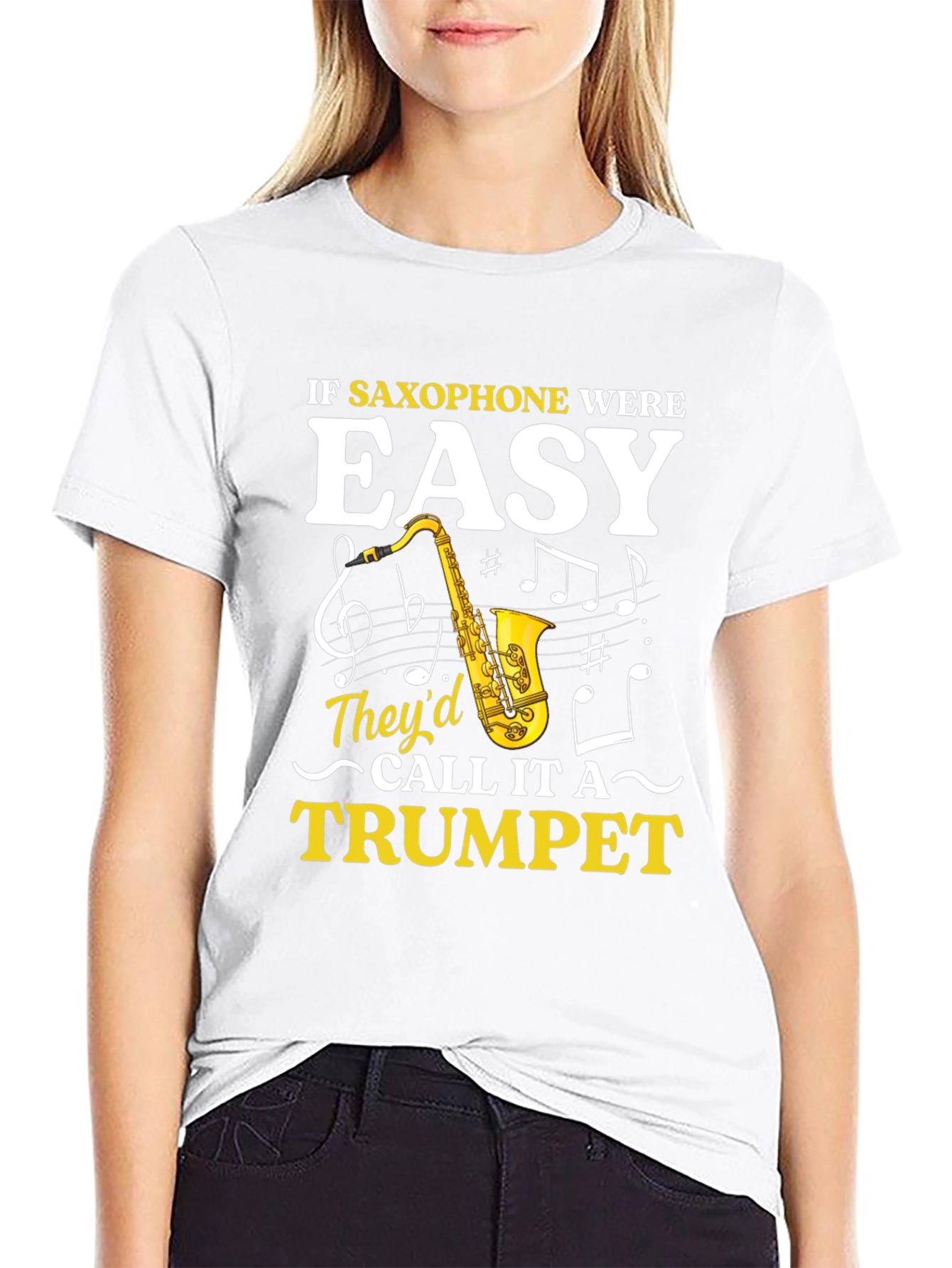 Saxophone Humor Graphic Tee - Musician Gift