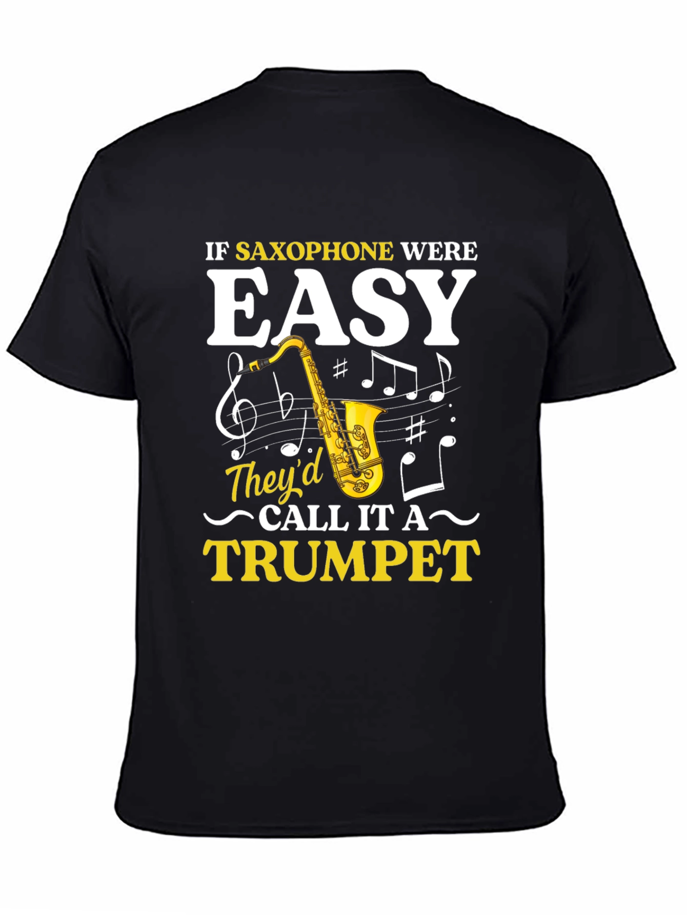 Saxophone Humor Graphic Tee - Musician Gift