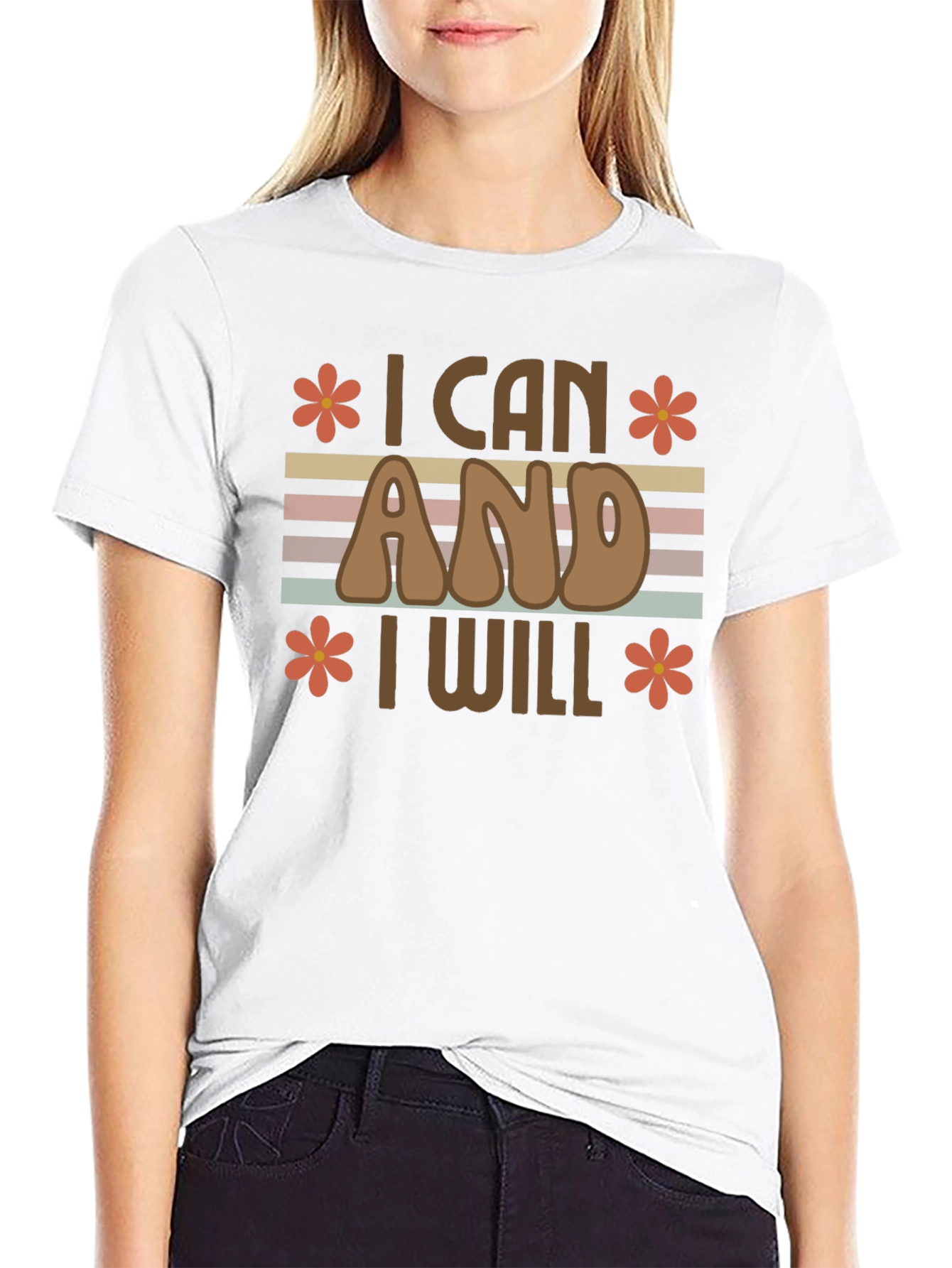 I Can And I Will Retro Graphic Tee