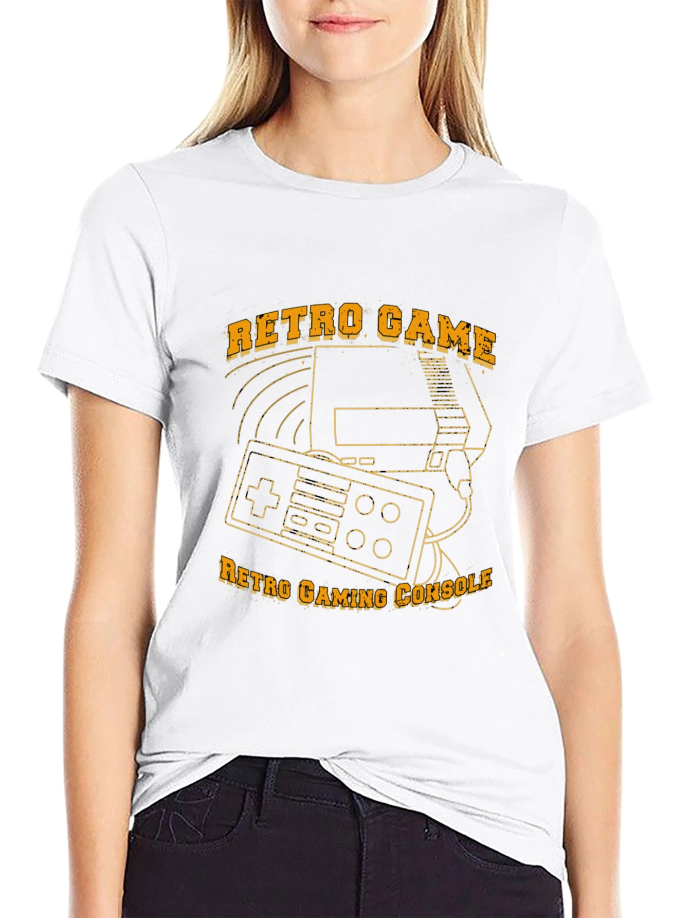 Retro Game Console T-Shirt - Black
