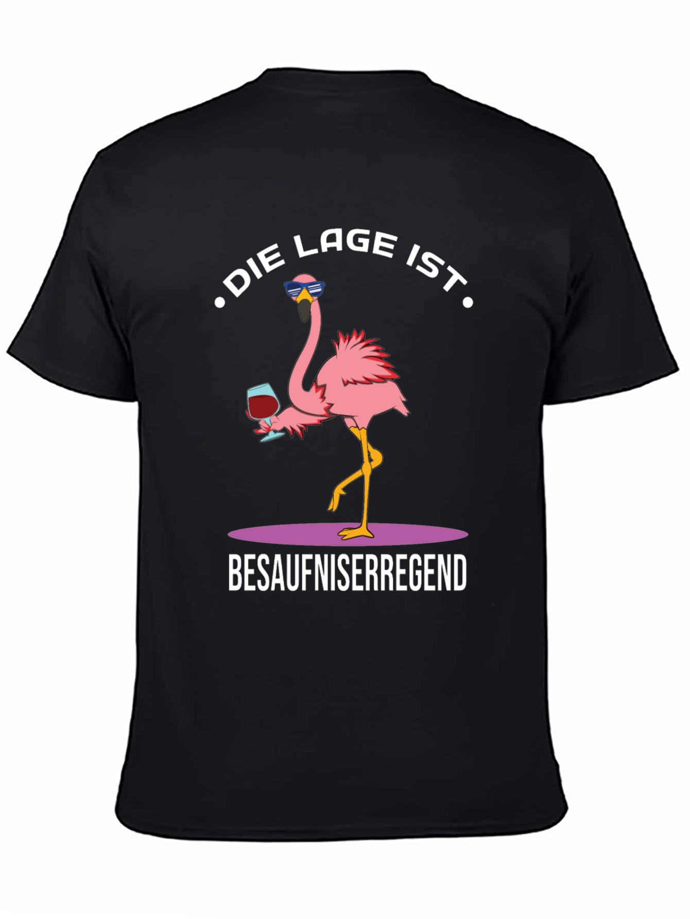 Humorous Flamingo Graphic T-Shirt