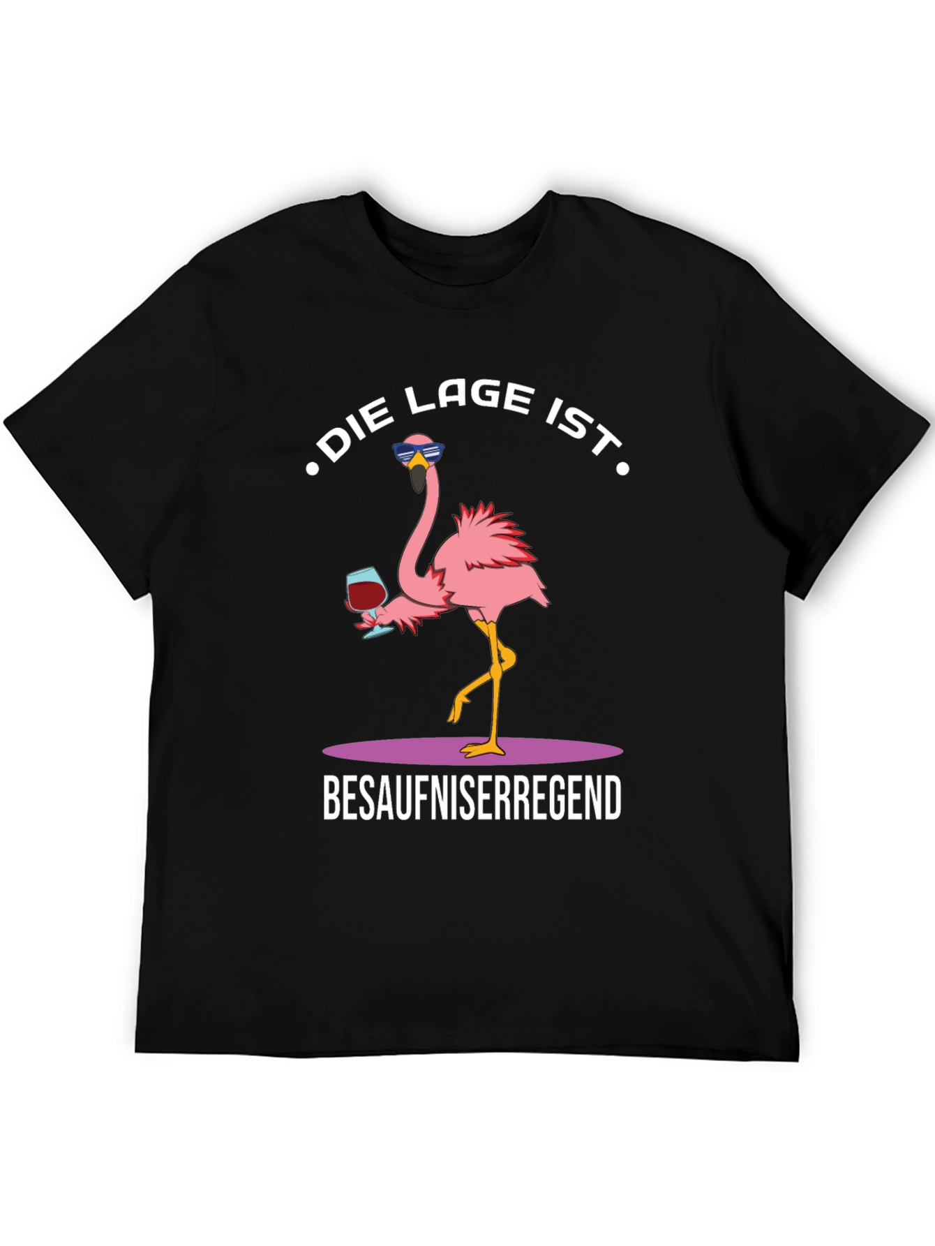 Humorous Flamingo Graphic T-Shirt
