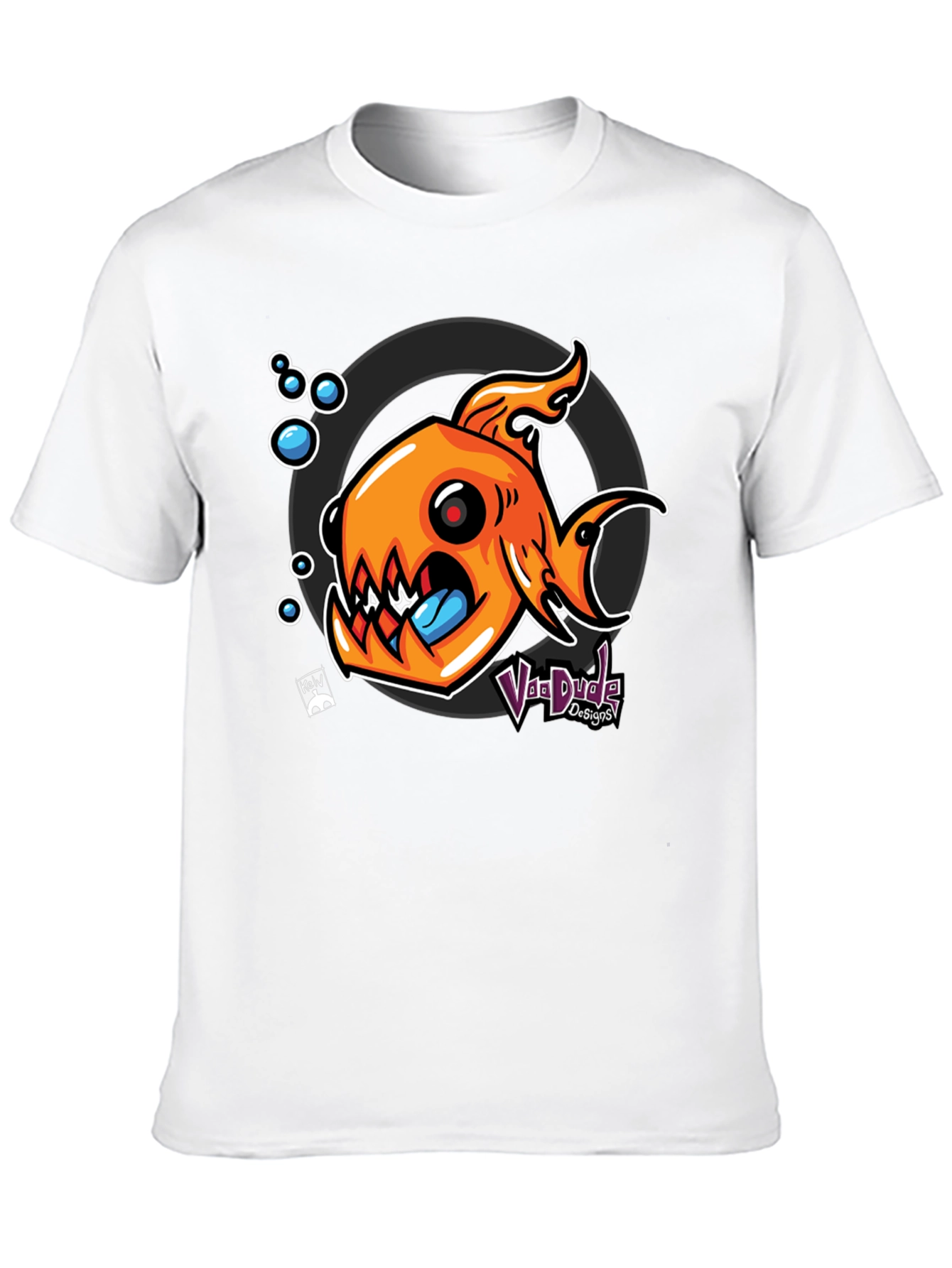 Fish Graphic Black T-Shirt - Unique Design
