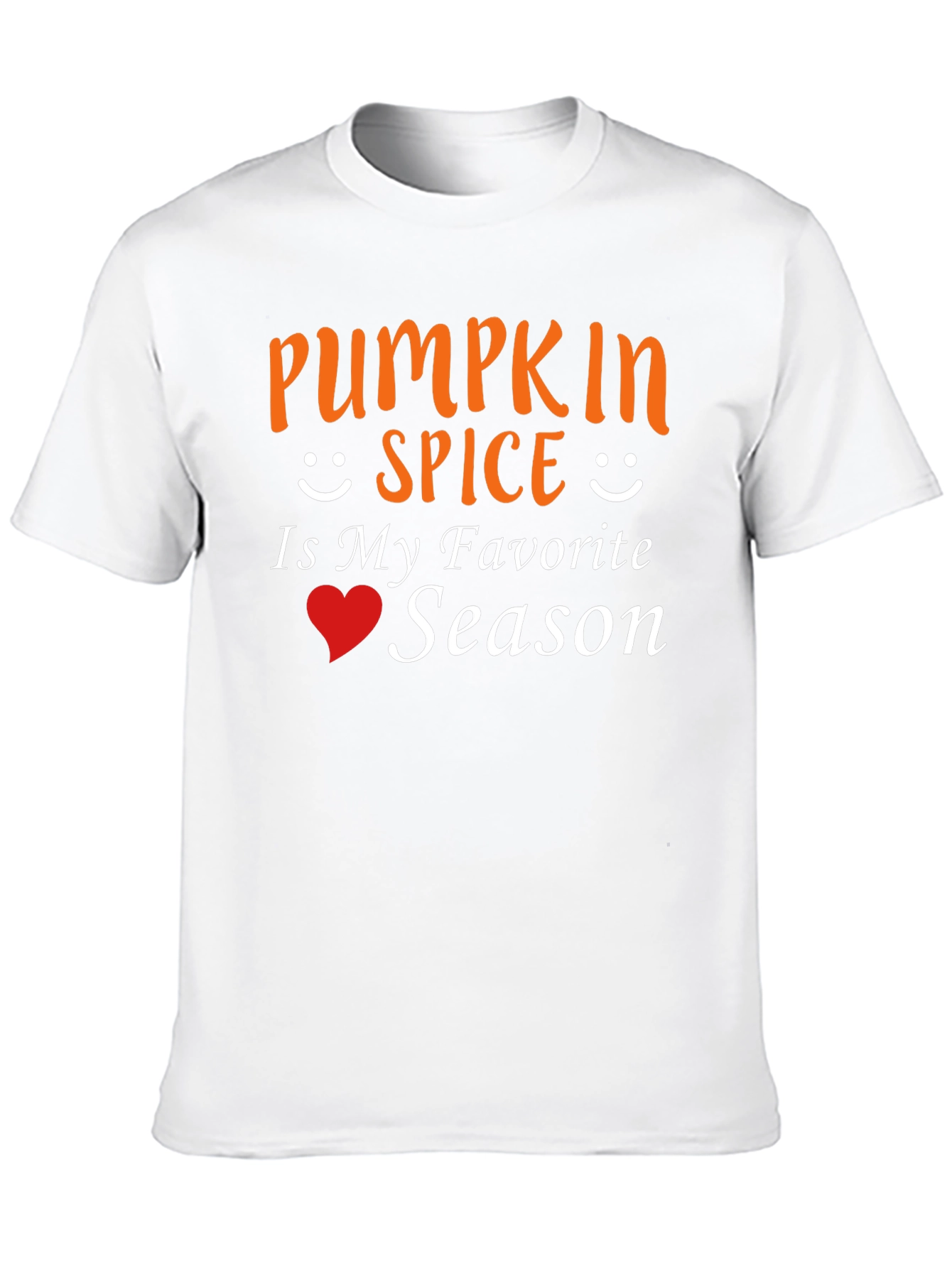 Pumpkin Spice Favorite Season Black T-Shirt