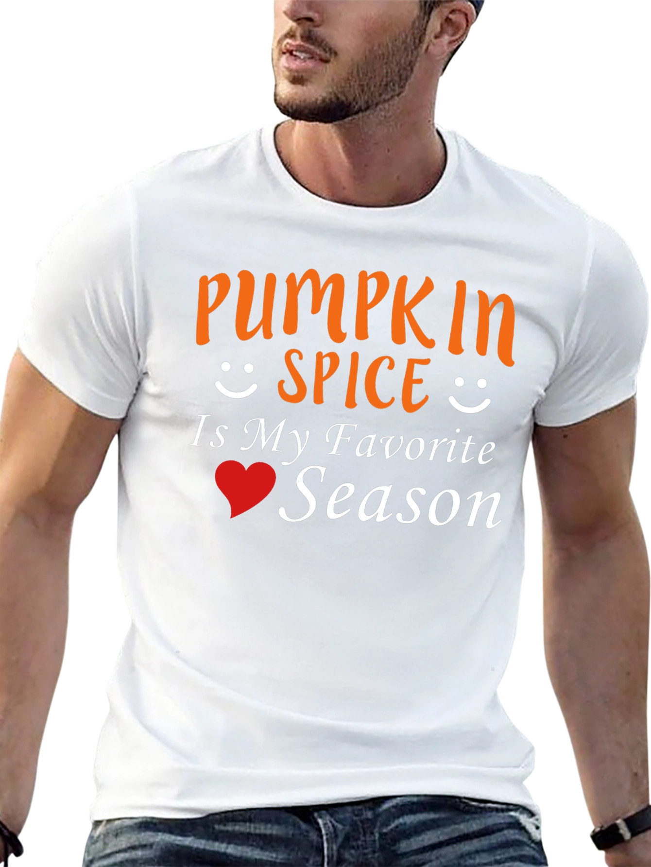 Pumpkin Spice Favorite Season Black T-Shirt