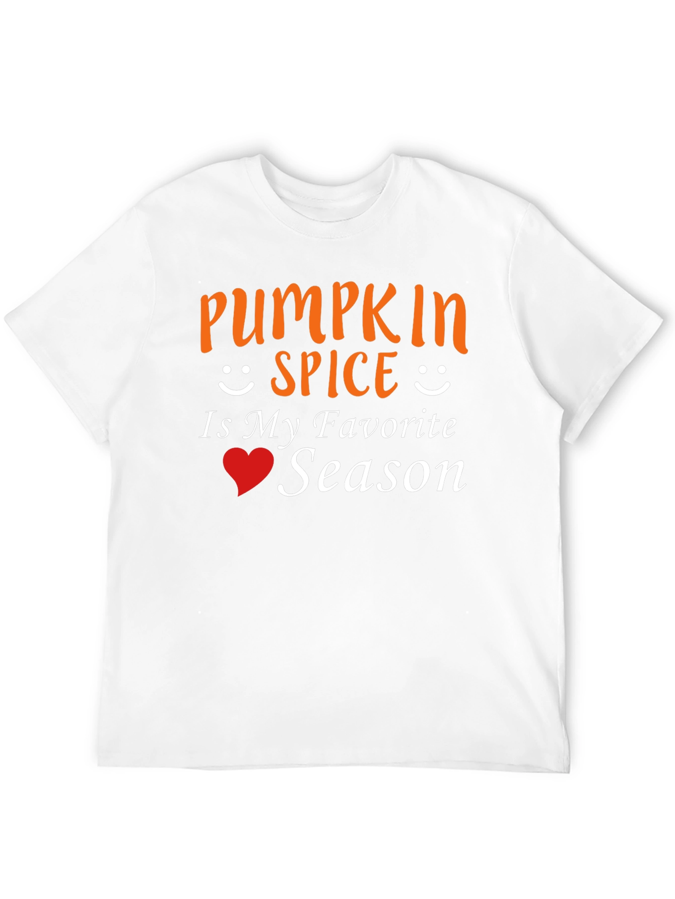 Pumpkin Spice Favorite Season Black T-Shirt