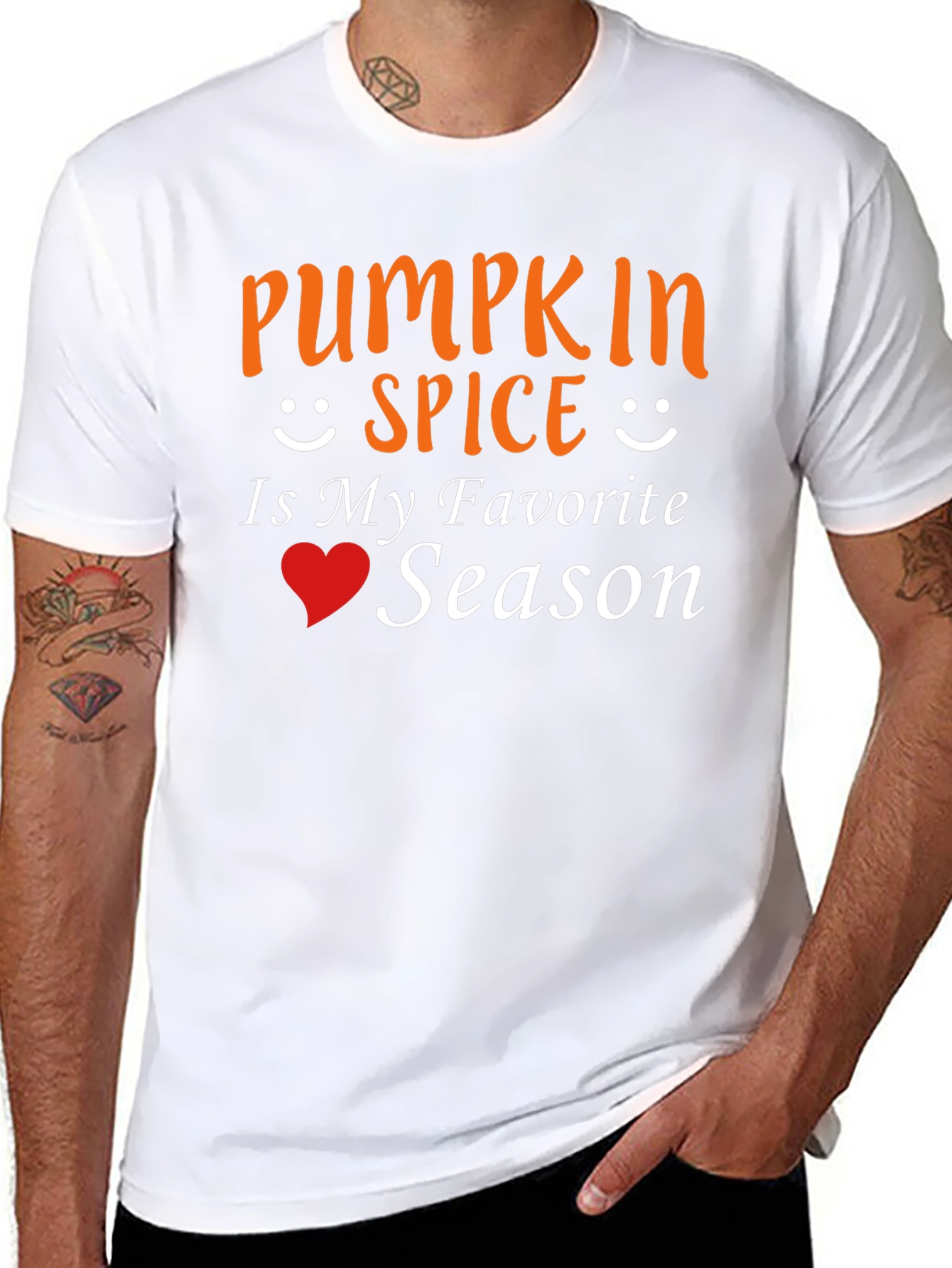 Pumpkin Spice Favorite Season Black T-Shirt