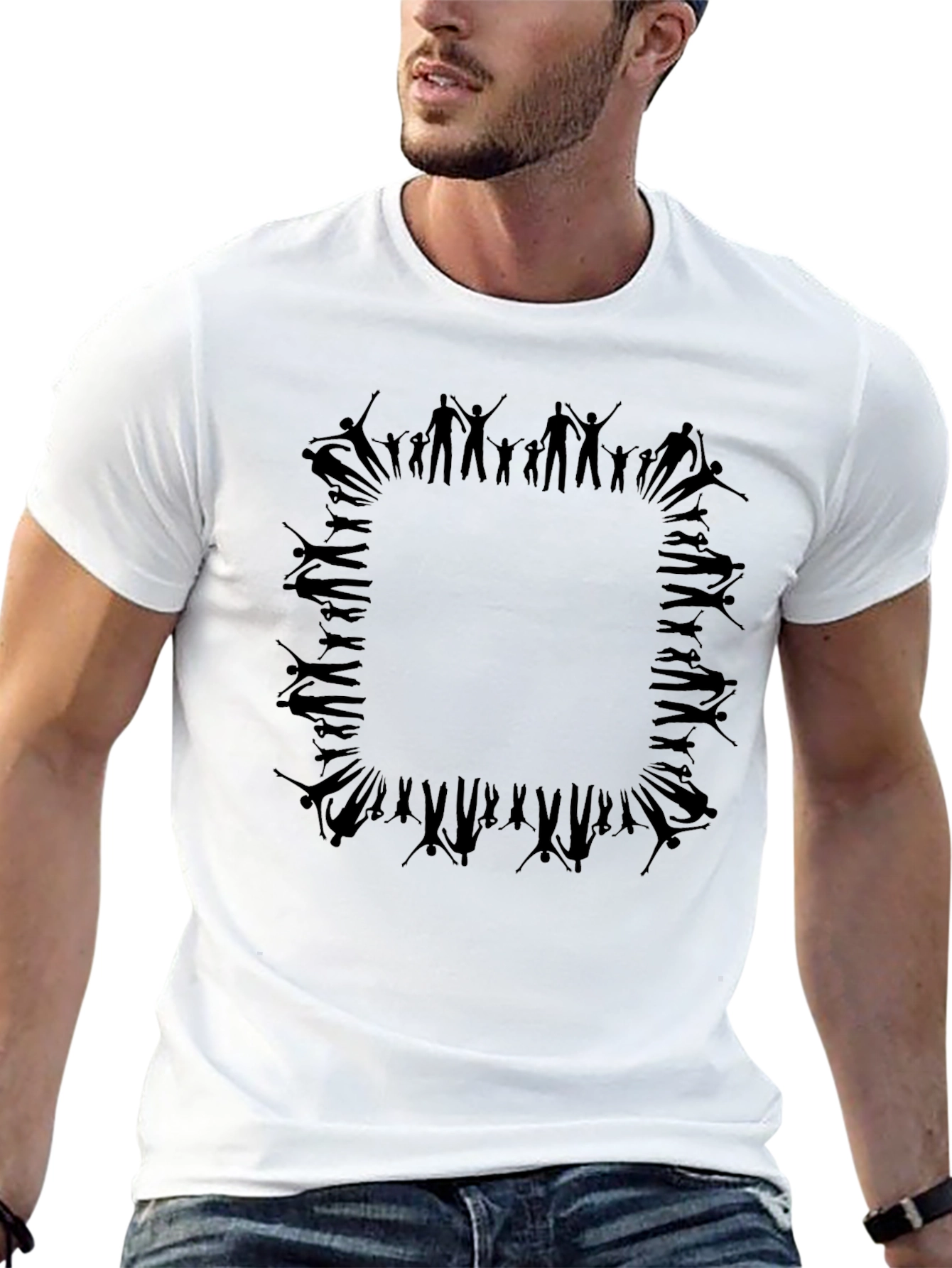 Modern Graphic Tee - Abstract Figures