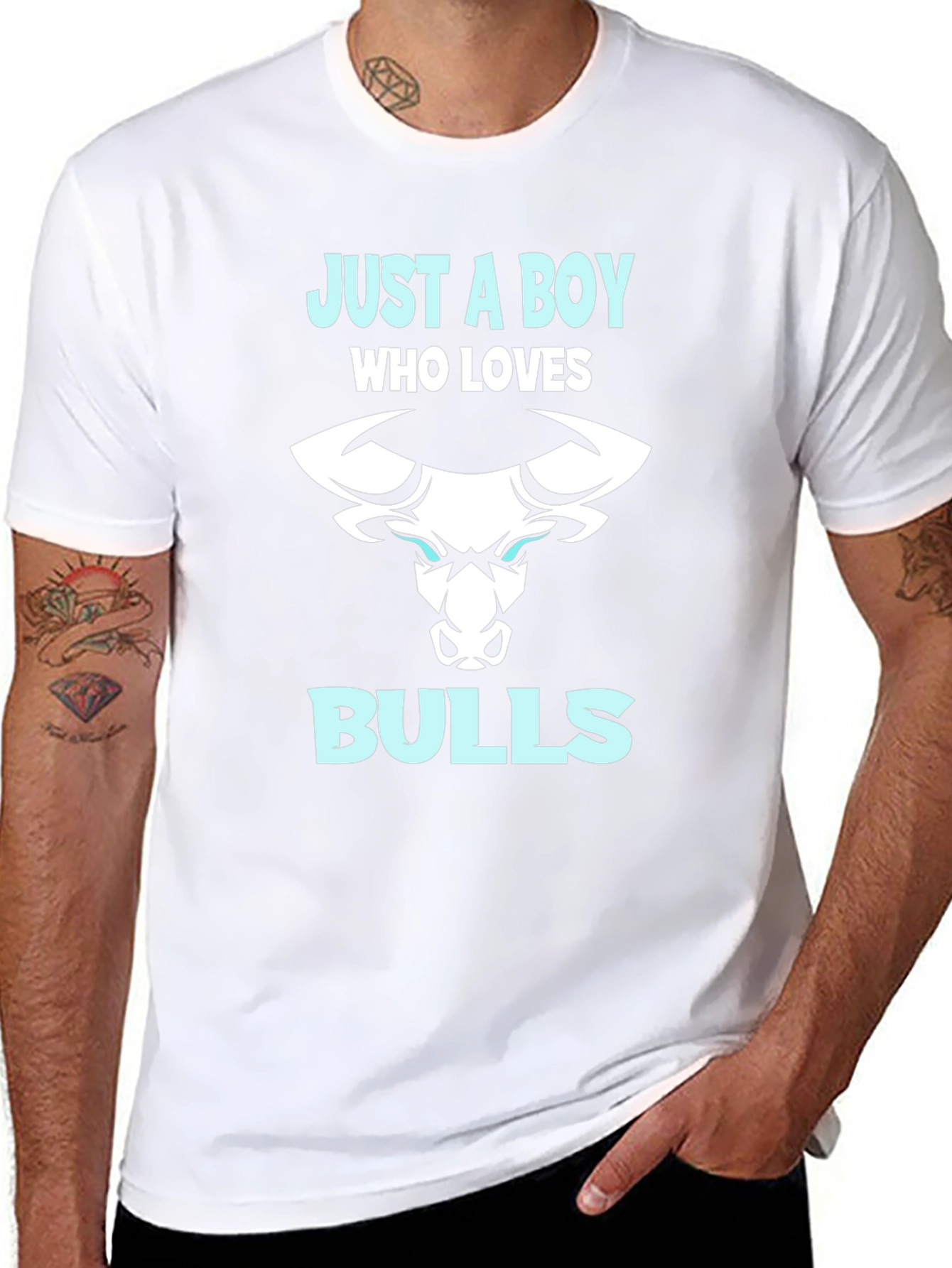 Just A Boy Who Loves Bulls T-Shirt