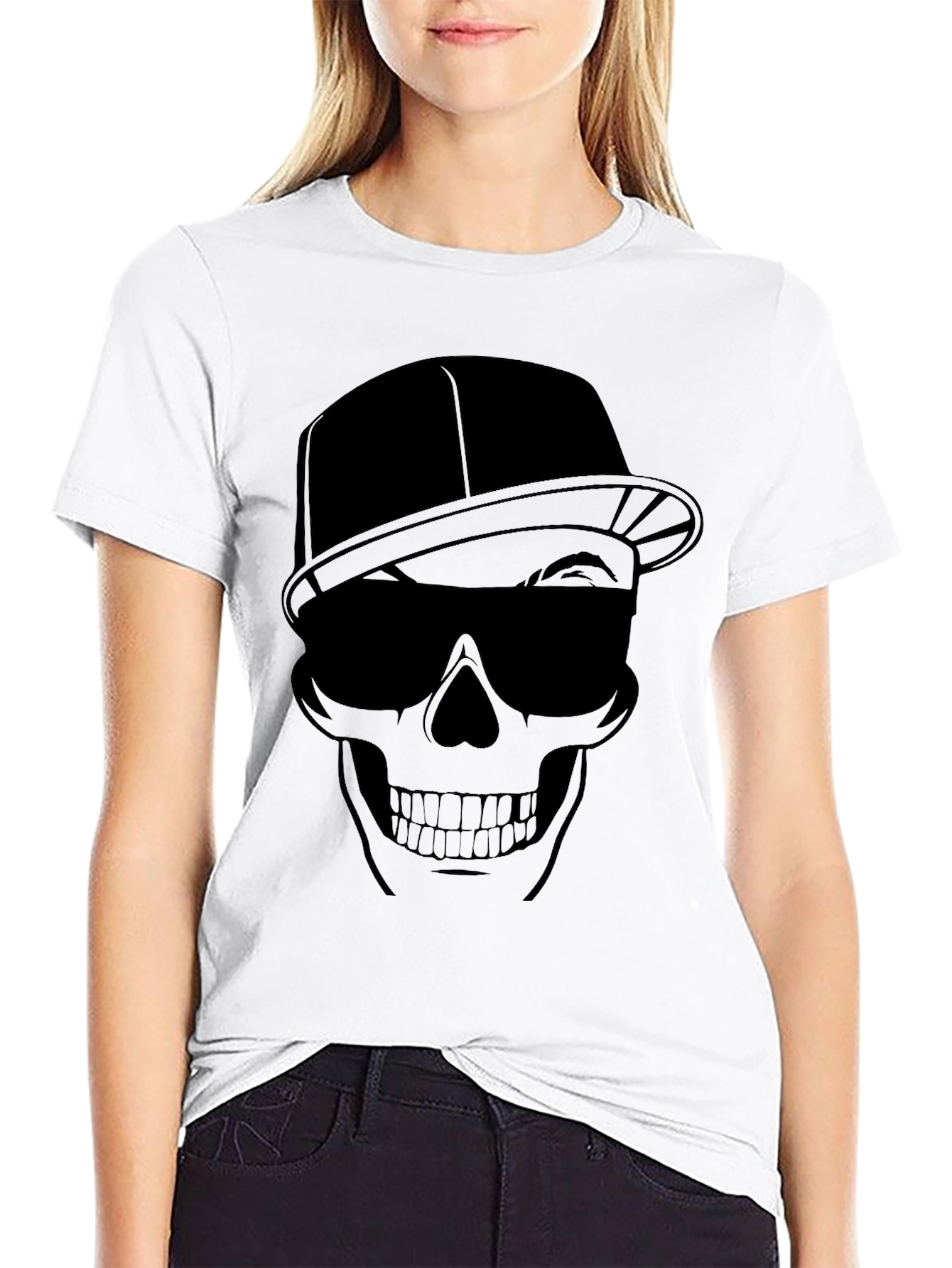 Skull Graphic Tee - Cool Edgy Style