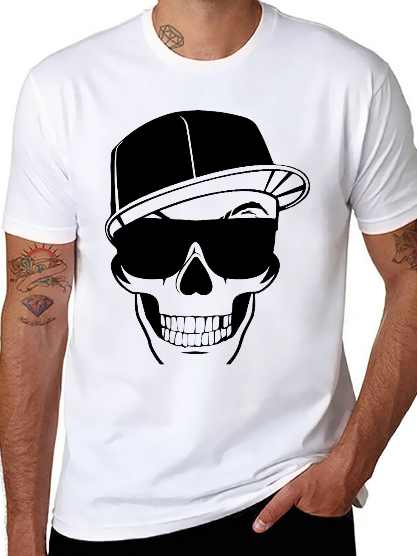 Skull Graphic Tee - Cool Edgy Style