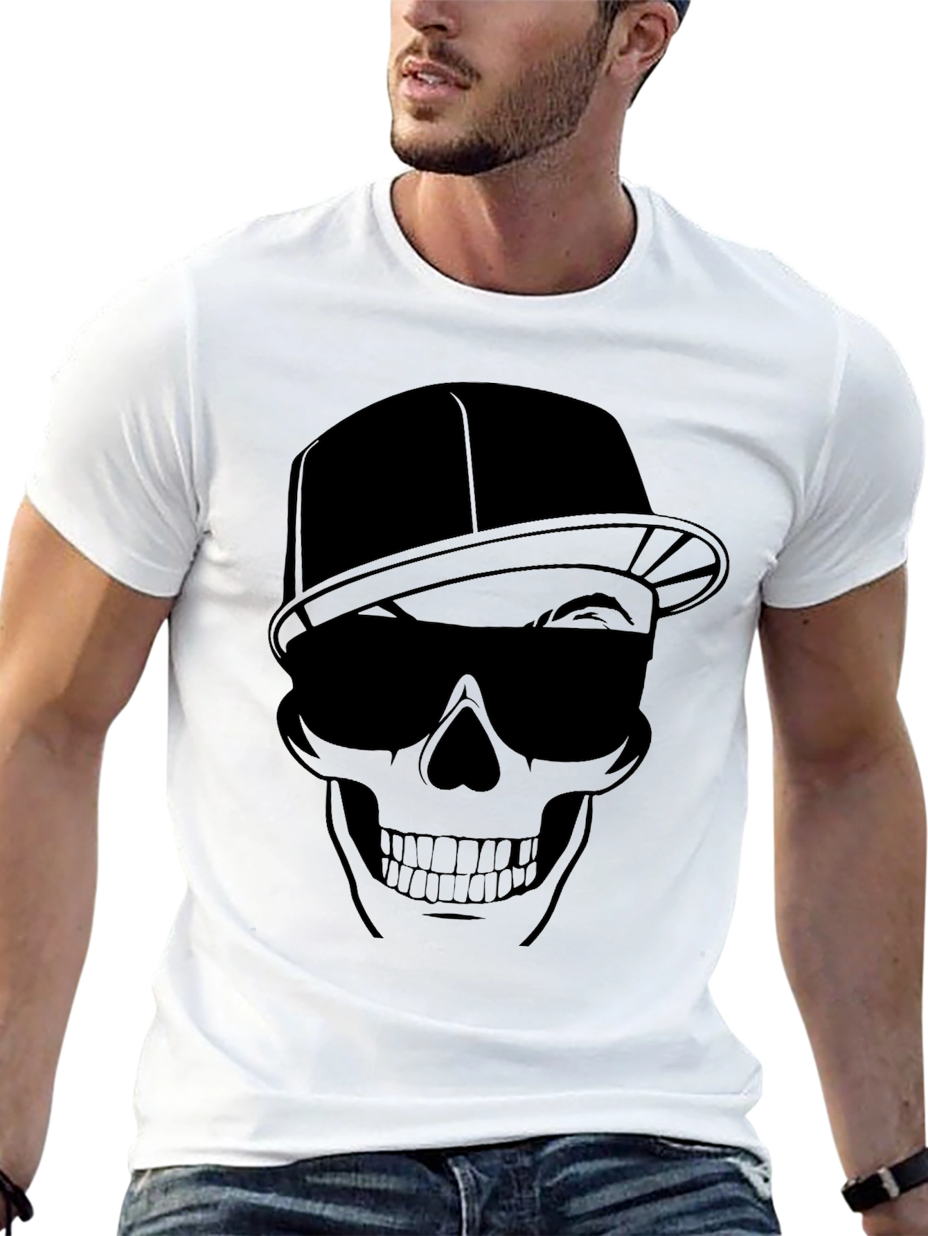 Skull Graphic Tee - Cool Edgy Style