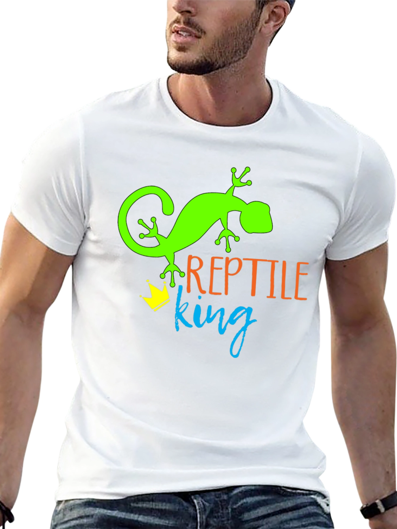 Reptile King T-Shirt - Green Lizard Tee
