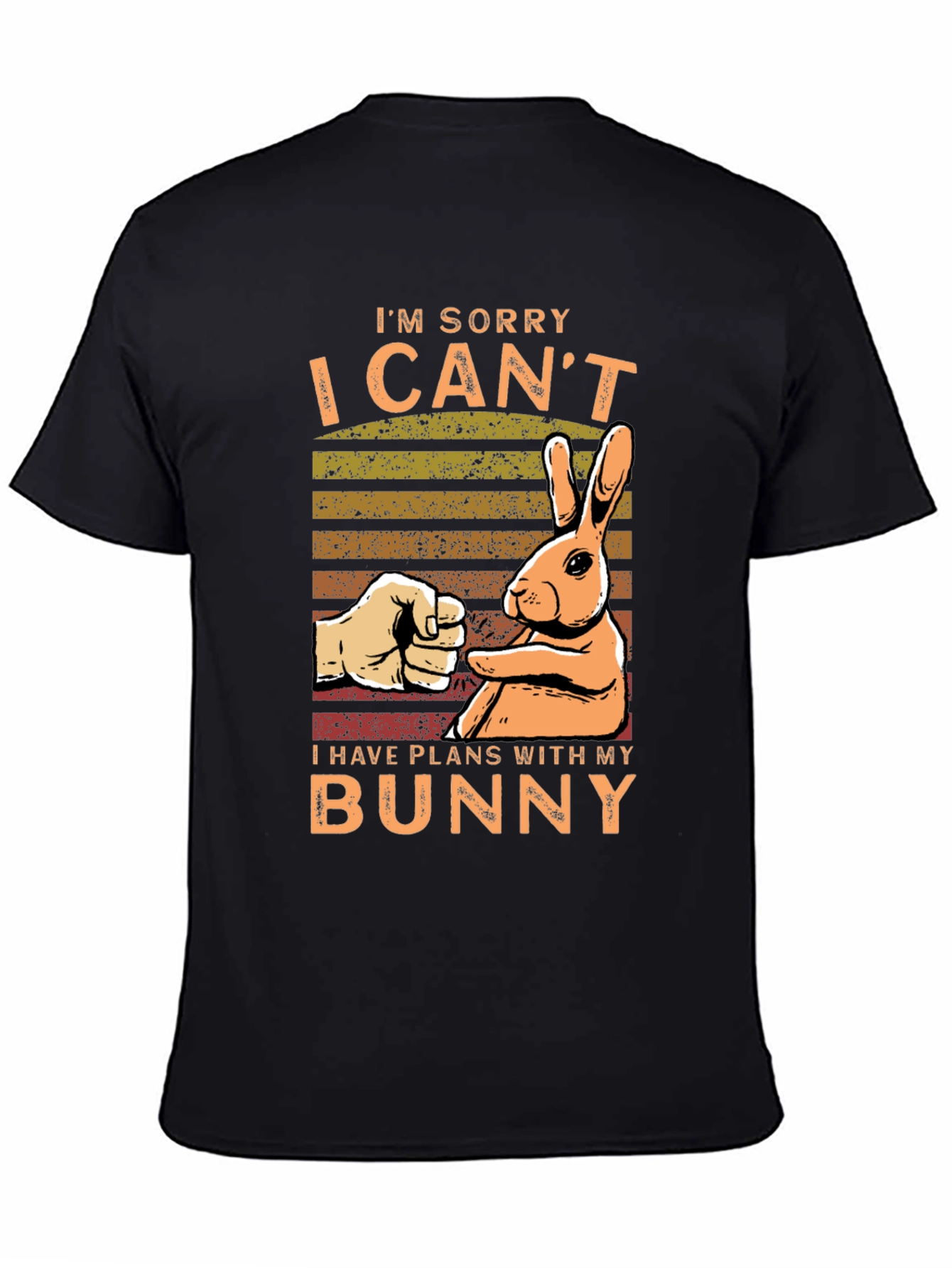 Bunny Plans Graphic Tee - Mens Black T-Shirt