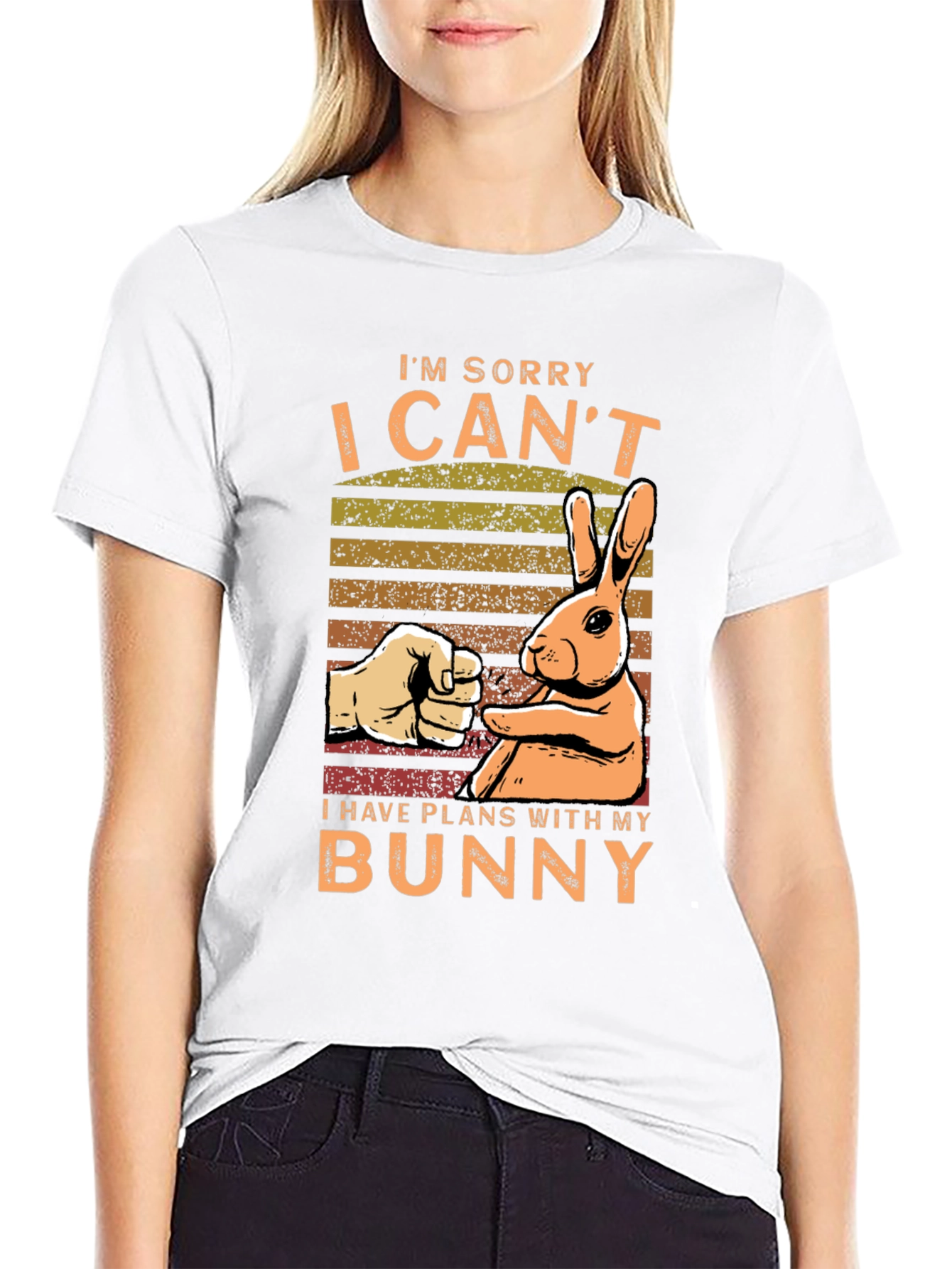 Bunny Plans Graphic Tee - Mens Black T-Shirt