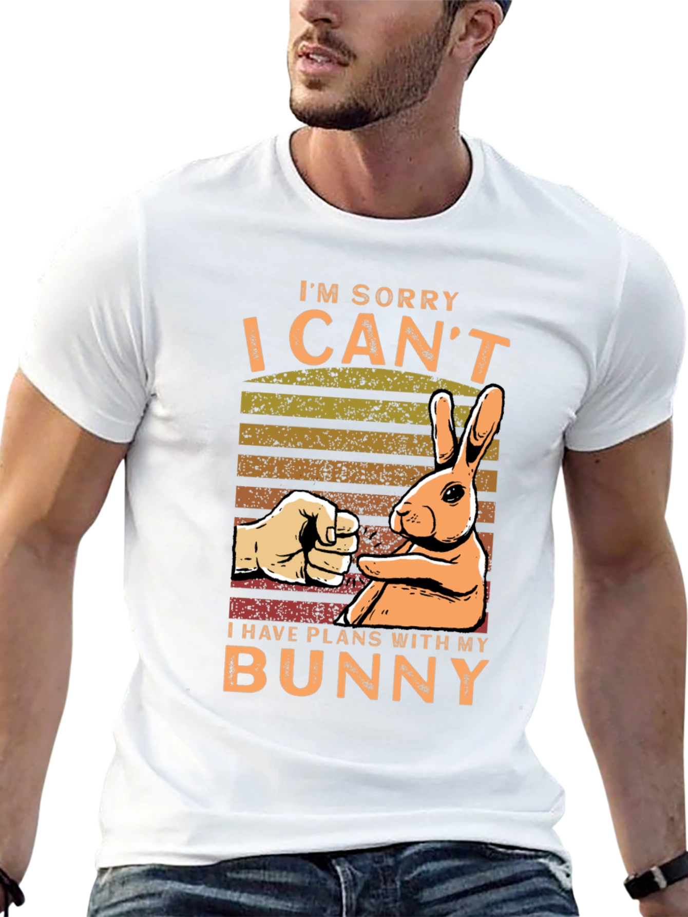 Bunny Plans Graphic Tee - Mens Black T-Shirt