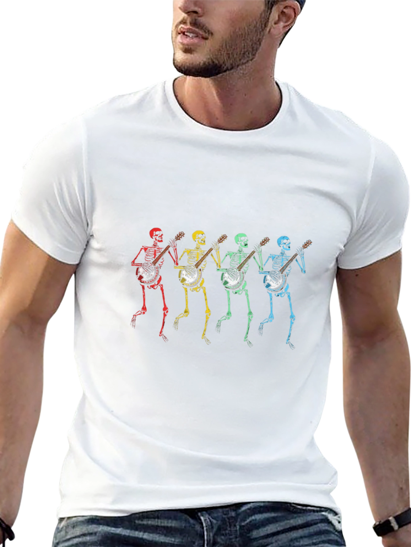 Skeleton Banjo Player T-Shirt