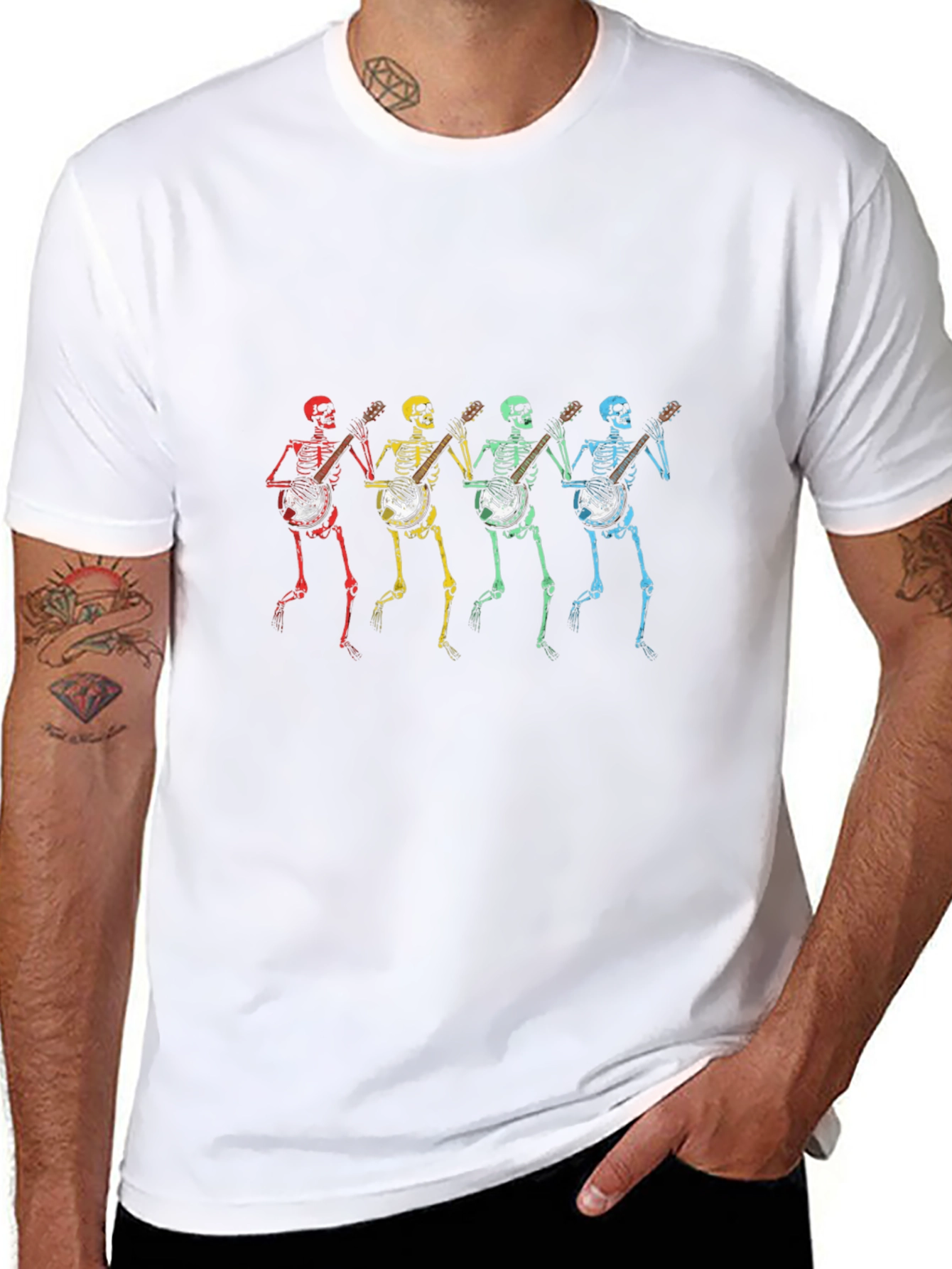 Skeleton Banjo Player T-Shirt