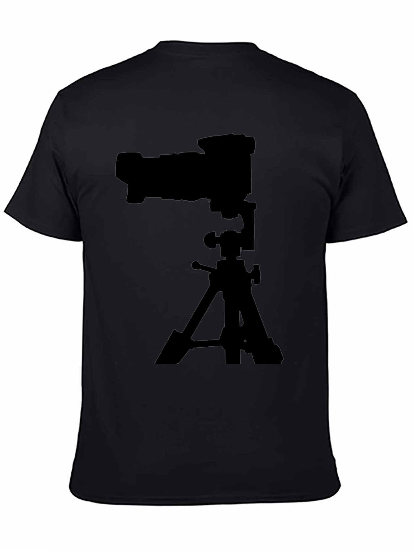 Camera on Tripod Black Graphic Tee