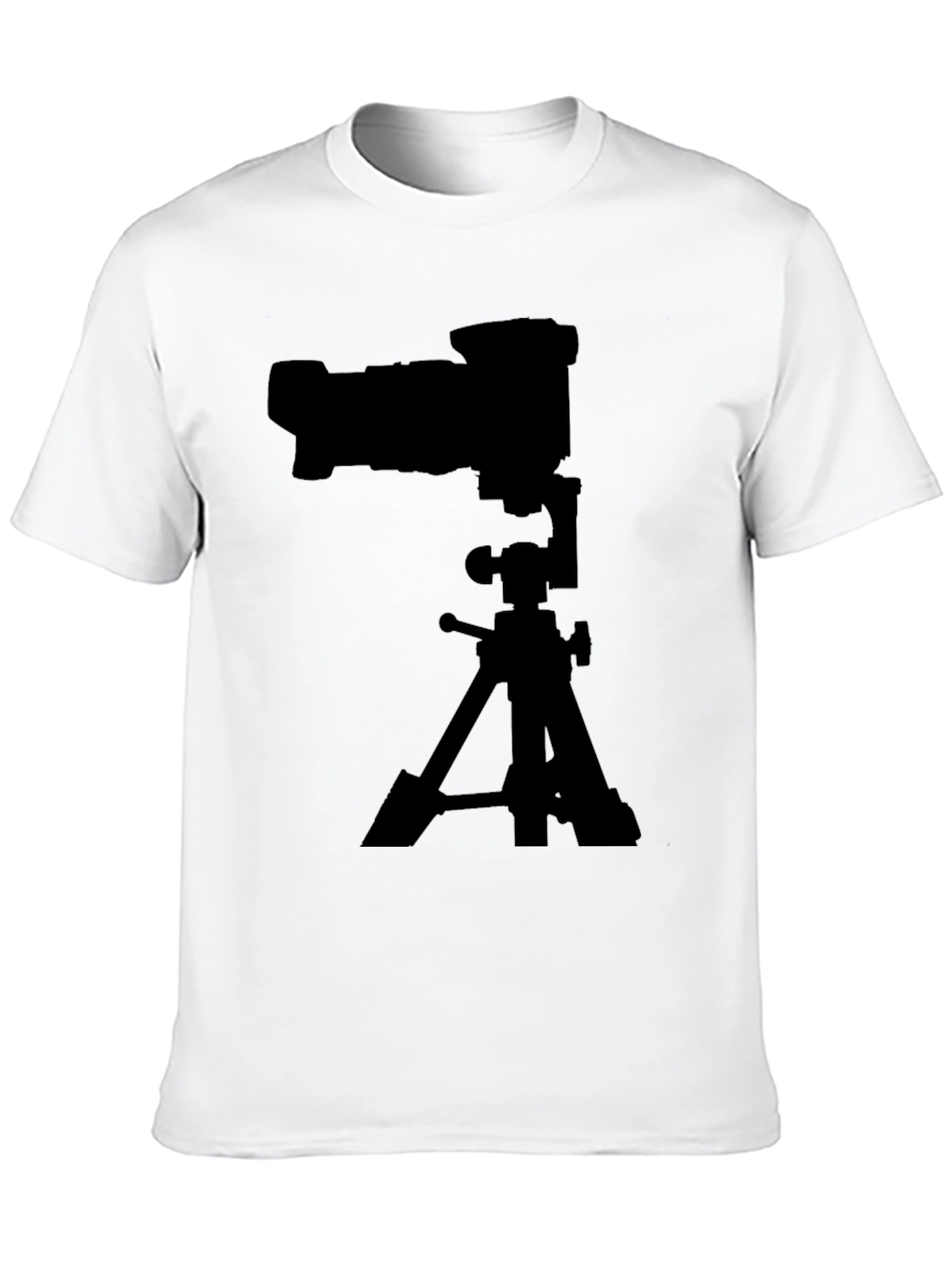 Camera on Tripod Black Graphic Tee