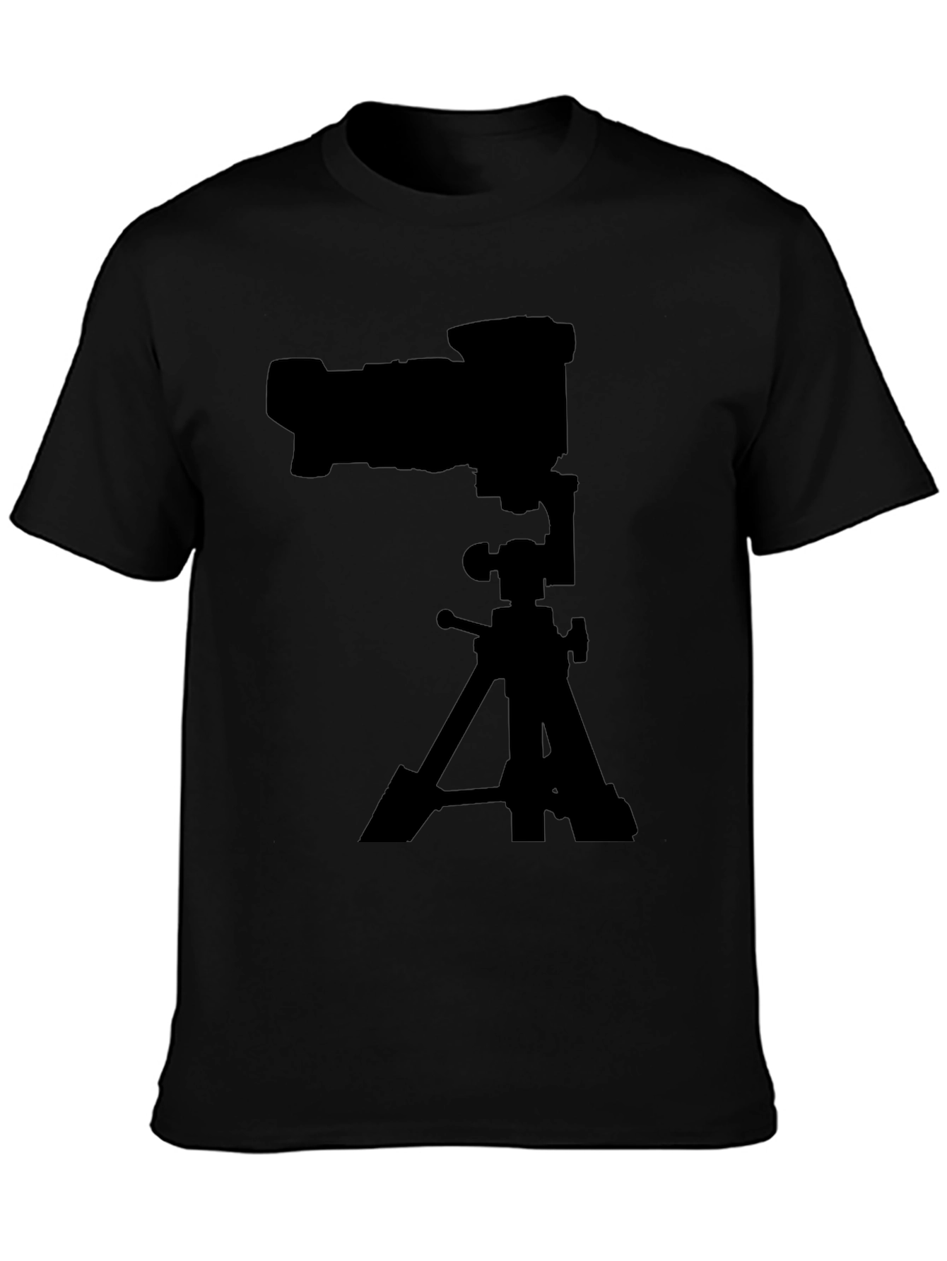 Camera on Tripod Black Graphic Tee