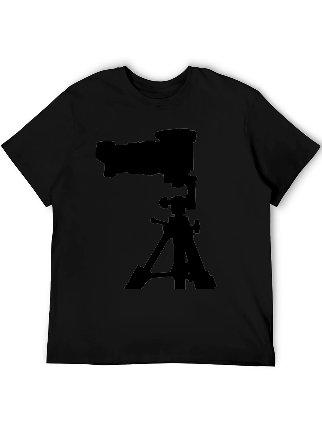 Camera on Tripod Black Graphic Tee