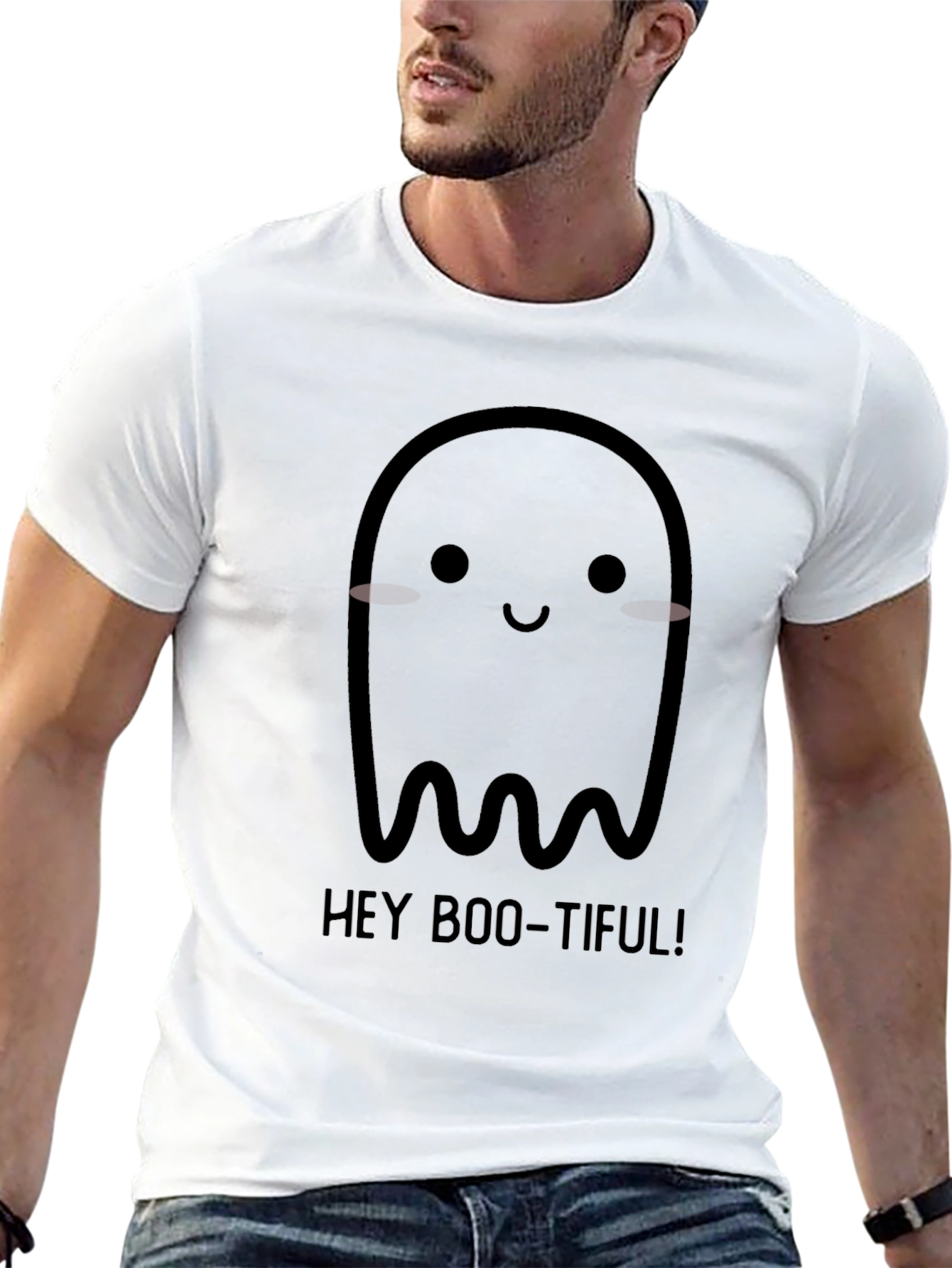Hey Boo-tiful Ghost Graphic Tee