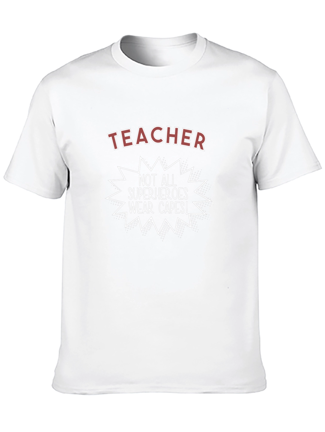 Teacher Superhero Graphic Tee - Unisex Black T-Shirt