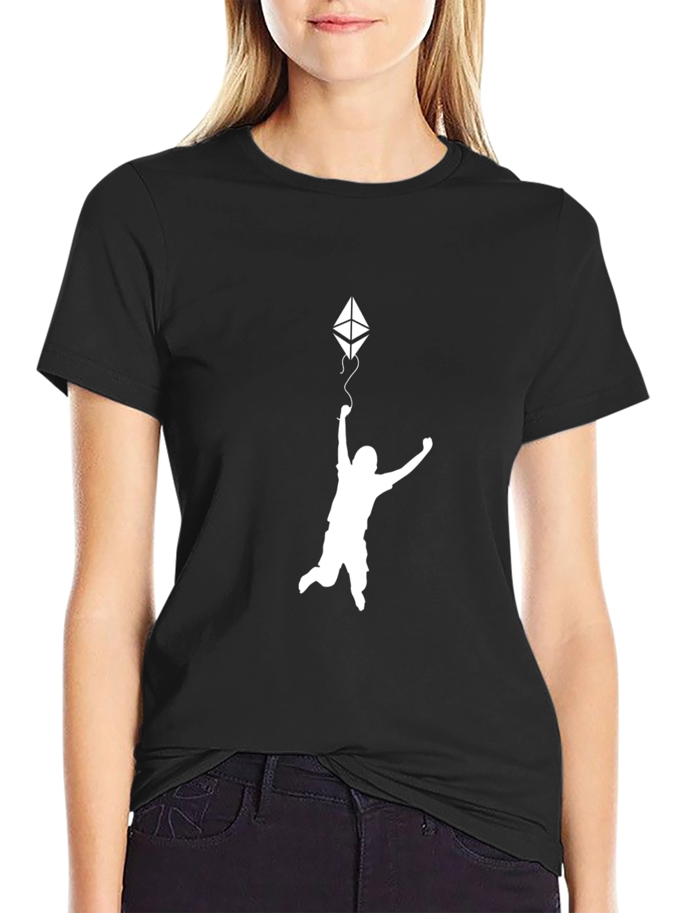 Ethereum Kite Black T-Shirt