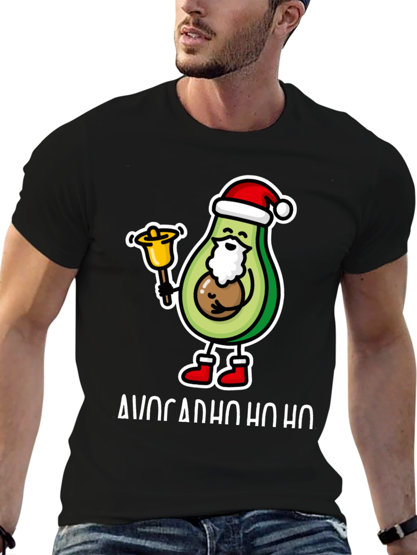 Avocado Ho Ho Ho Christmas T-Shirt