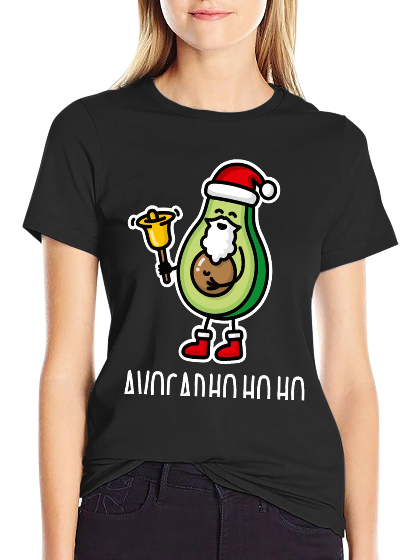Avocado Ho Ho Ho Christmas T-Shirt