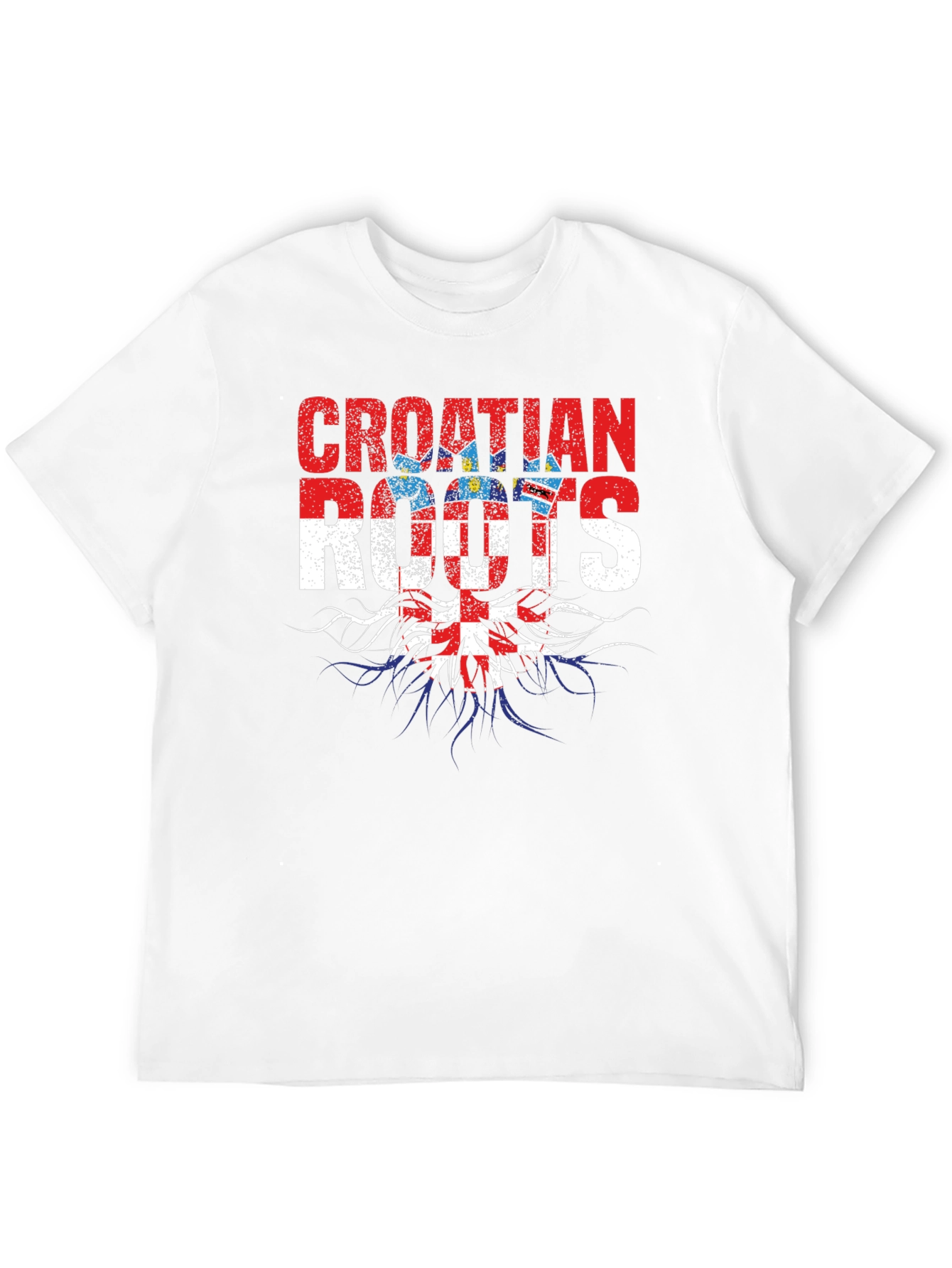 Croatian Roots Graphic T-Shirt - Black