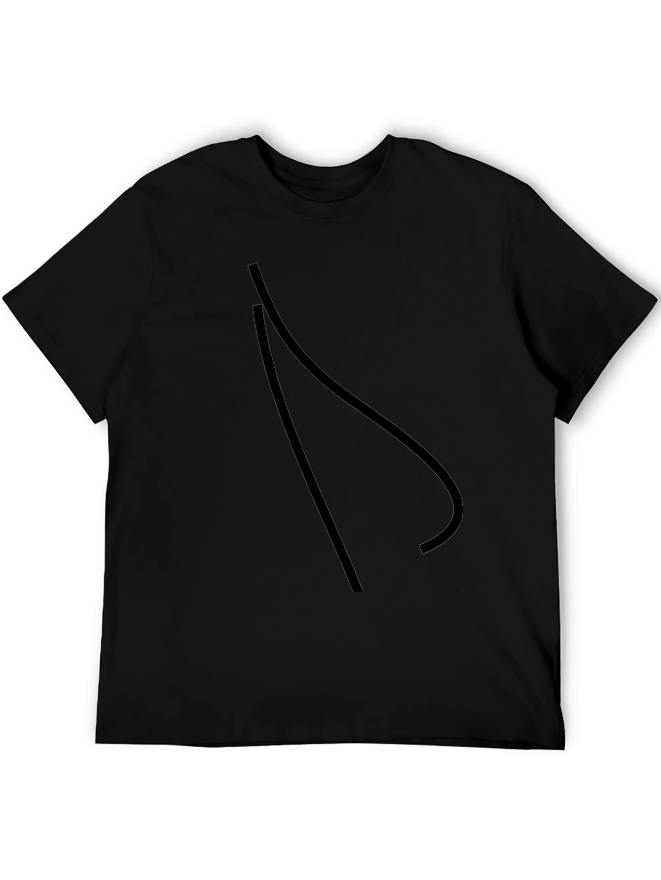 Modern Graphic Black T-Shirt