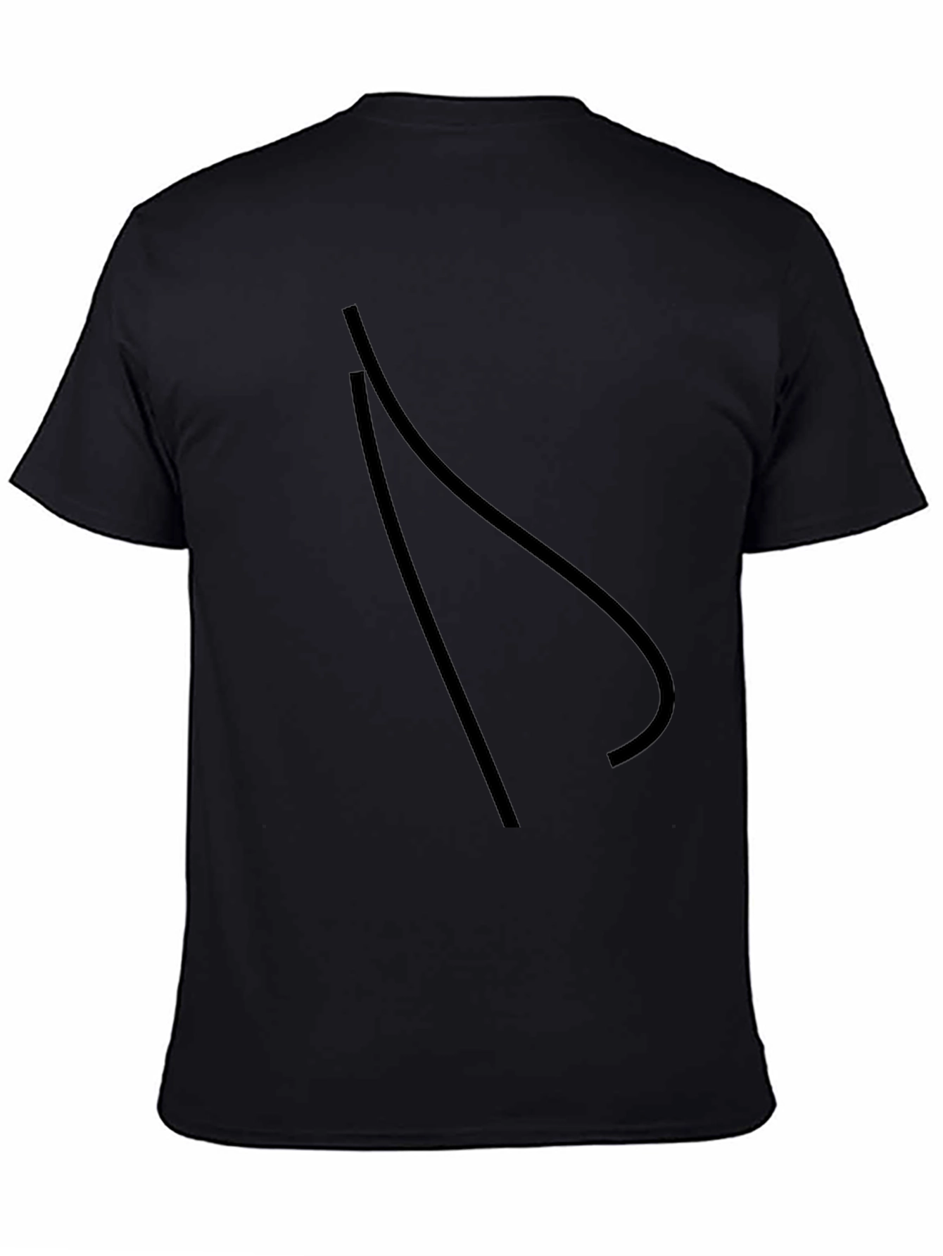 Modern Graphic Black T-Shirt
