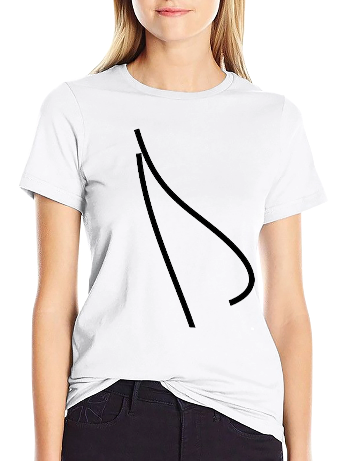 Modern Graphic Black T-Shirt