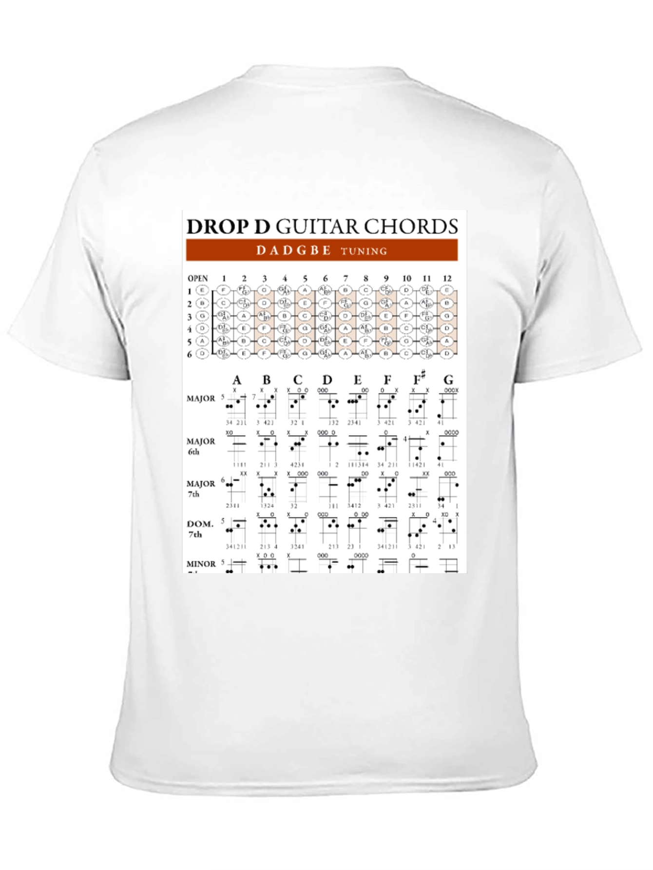 Drop D Guitar Chords T-Shirt