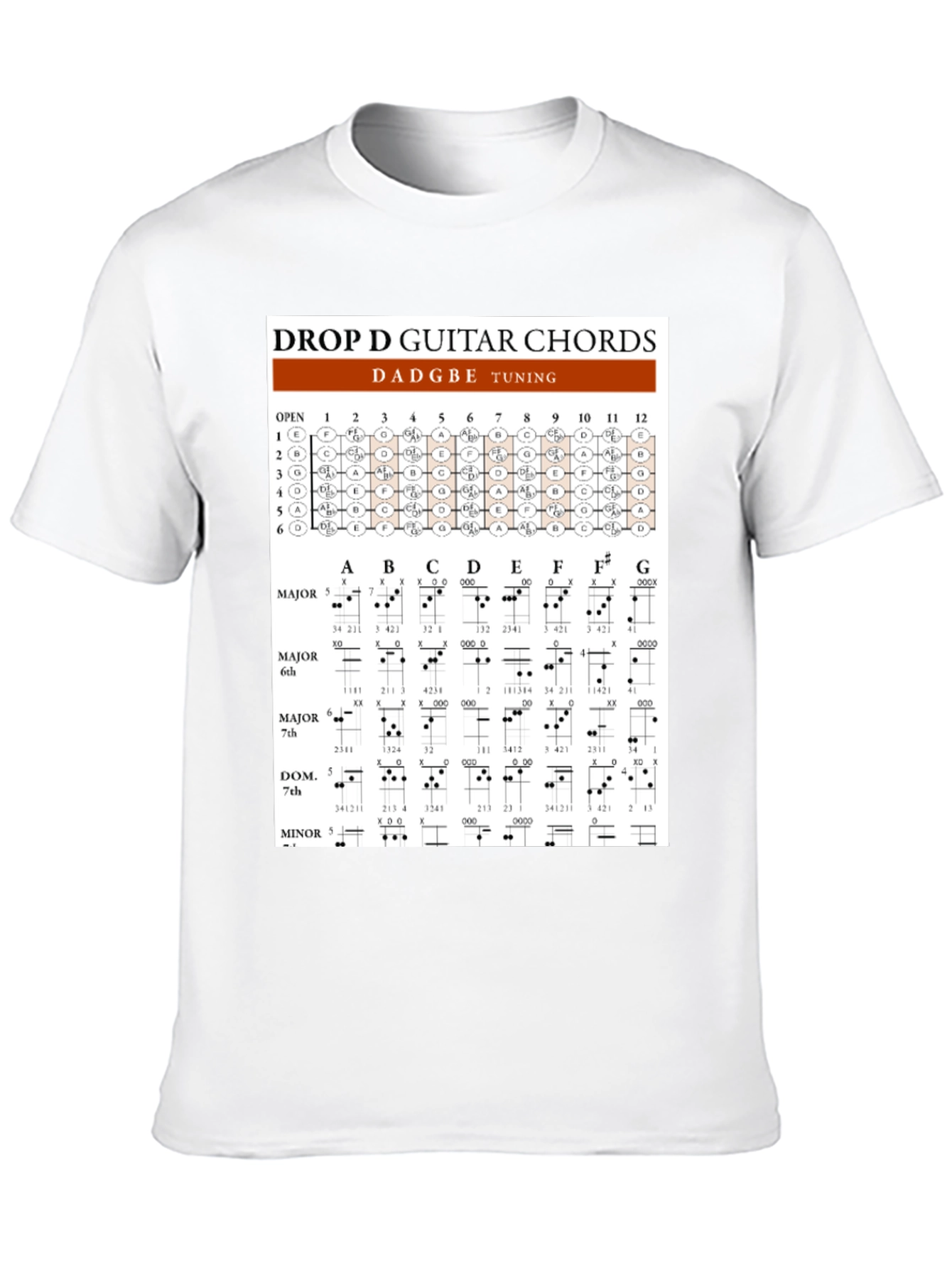 Drop D Guitar Chords T-Shirt