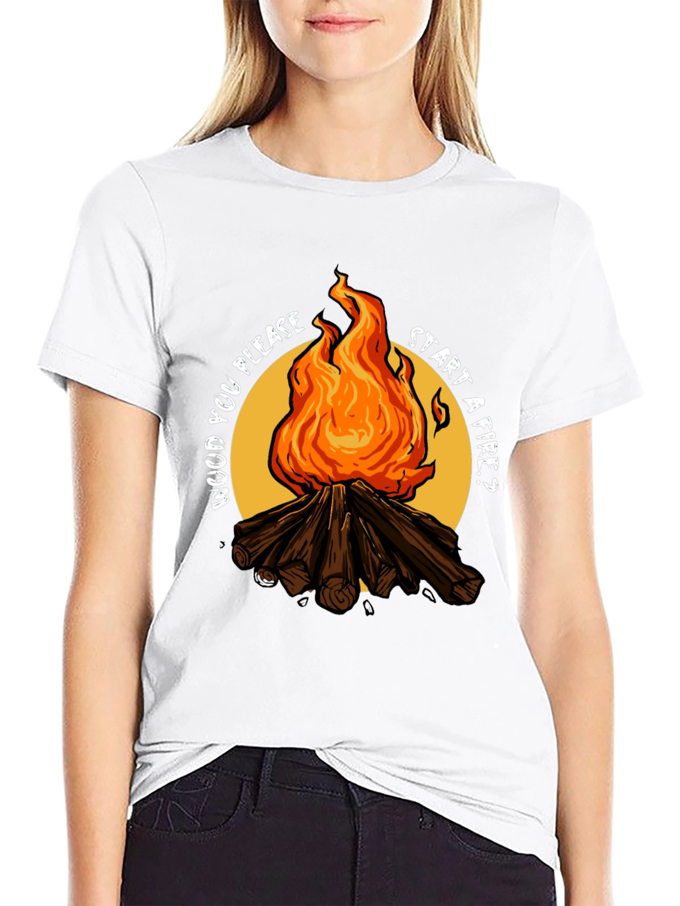 Wood You Please Start a Fire? Graphic Tee