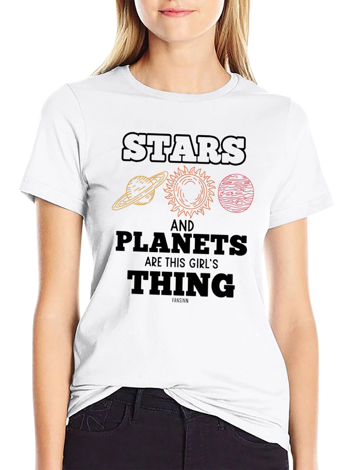 Stars & Planets T-Shirt - Space Lover Tee