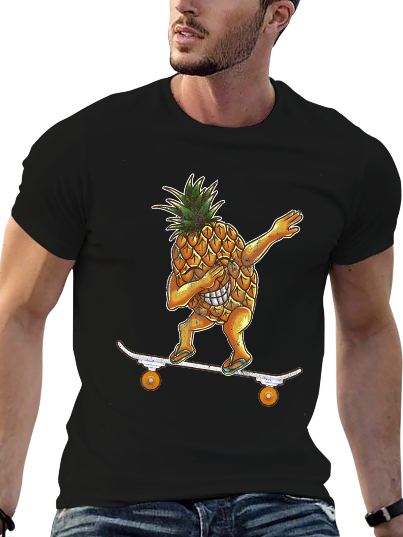 Dabbing Pineapple Skateboard T-Shirt - Cool & Unique!