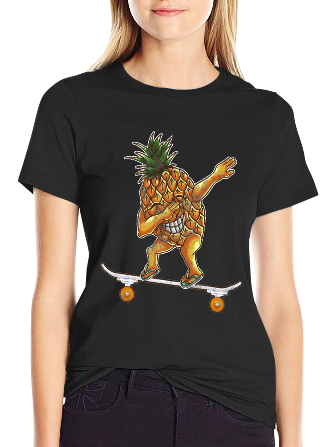Dabbing Pineapple Skateboard T-Shirt - Cool & Unique!