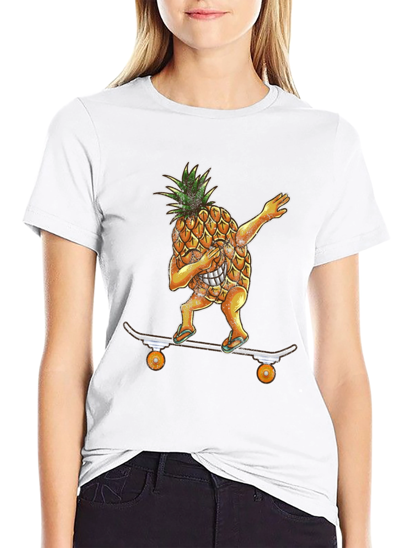 Dabbing Pineapple Skateboard T-Shirt - Cool & Unique!