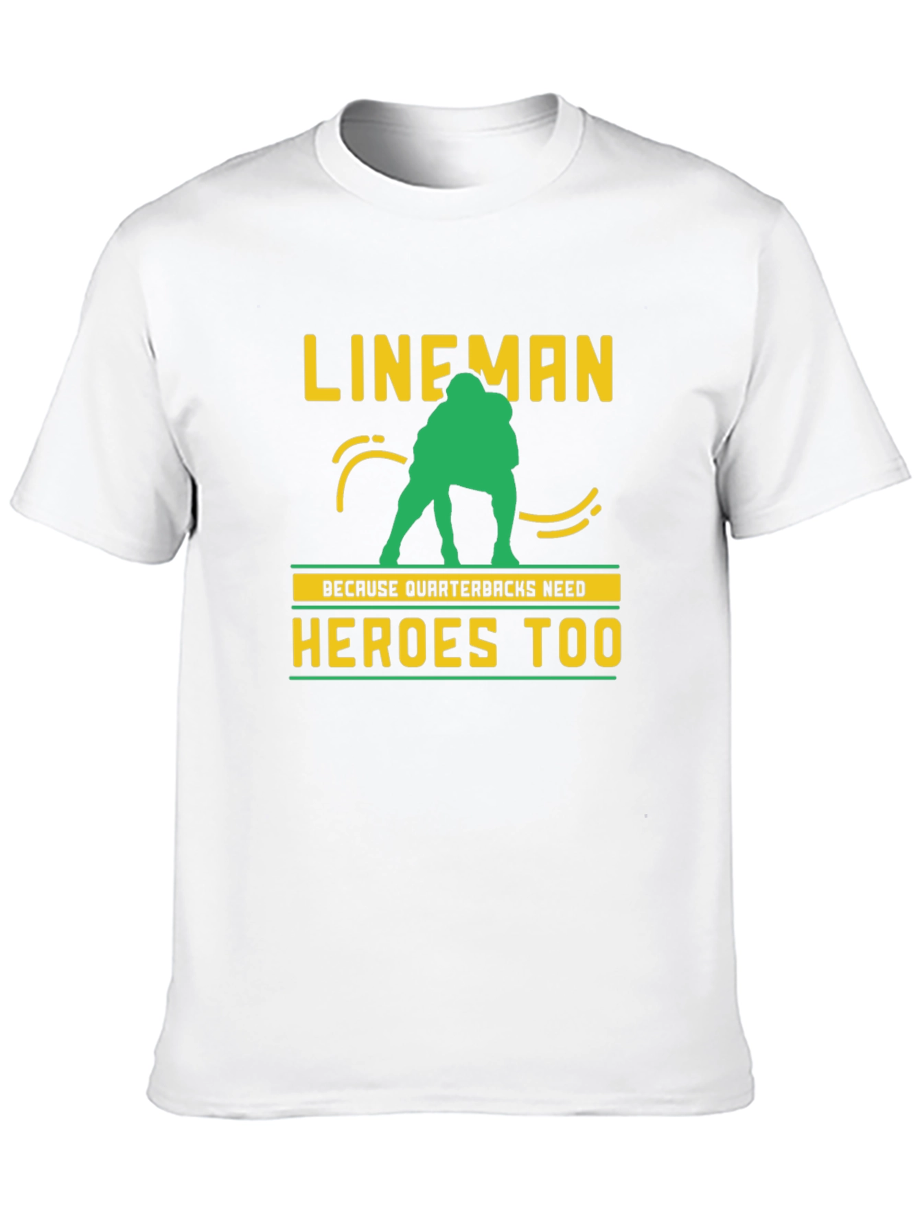 Lineman Quarterback Heroes Graphic Tee